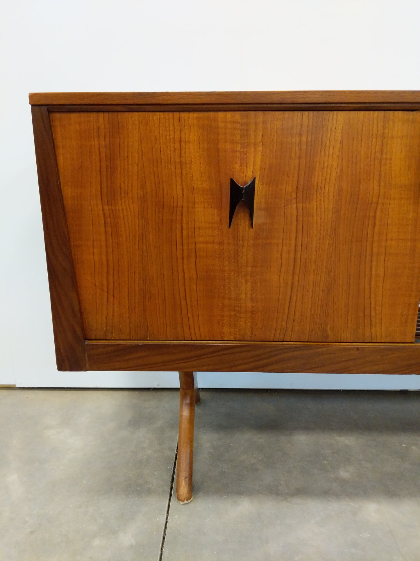 Vintage Mid Century Modern Teak Credenza by Elliotts of Newbury