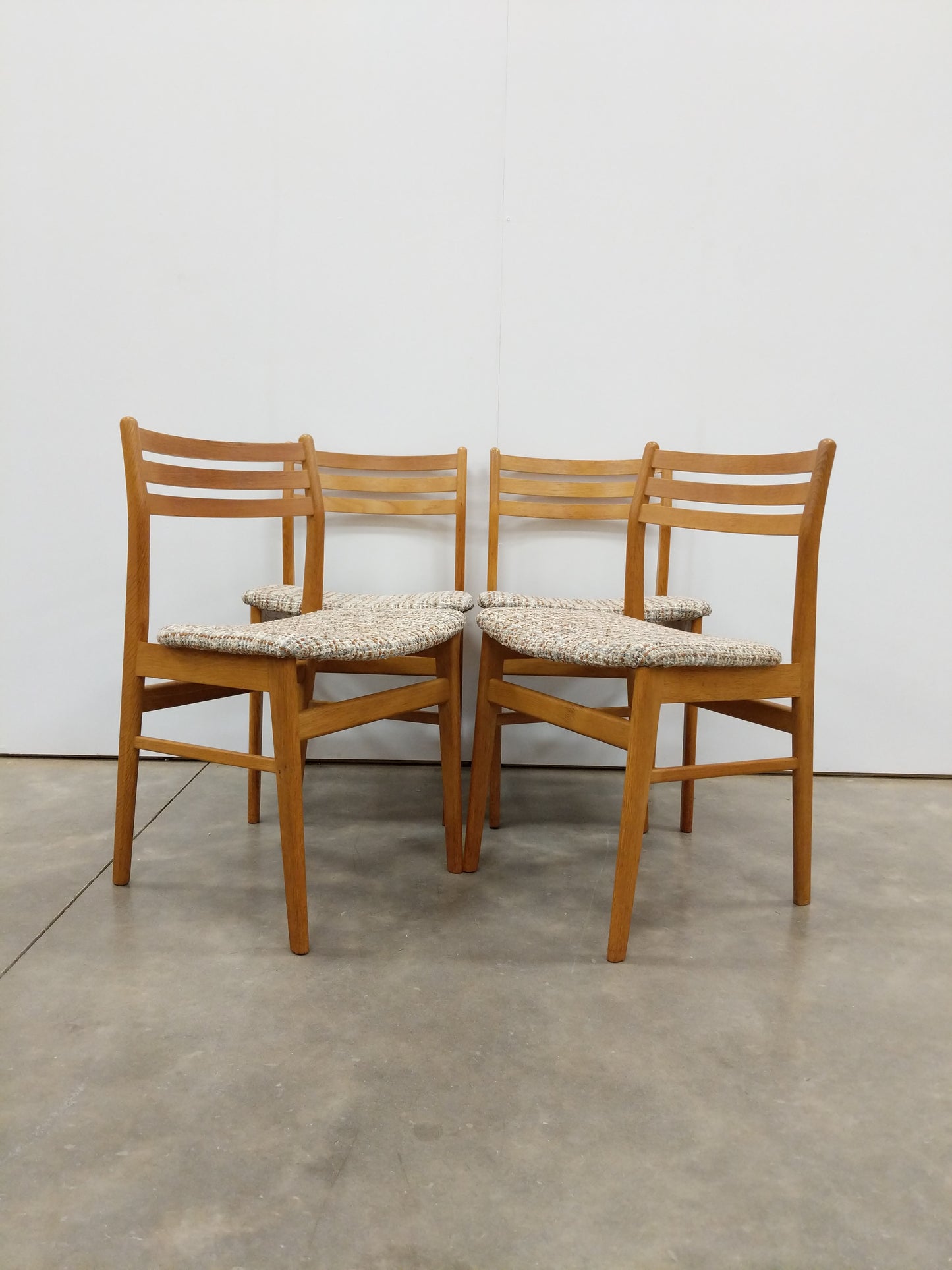 Set of 4 Vintage Danish Modern Dining Chairs by Sax Møbler