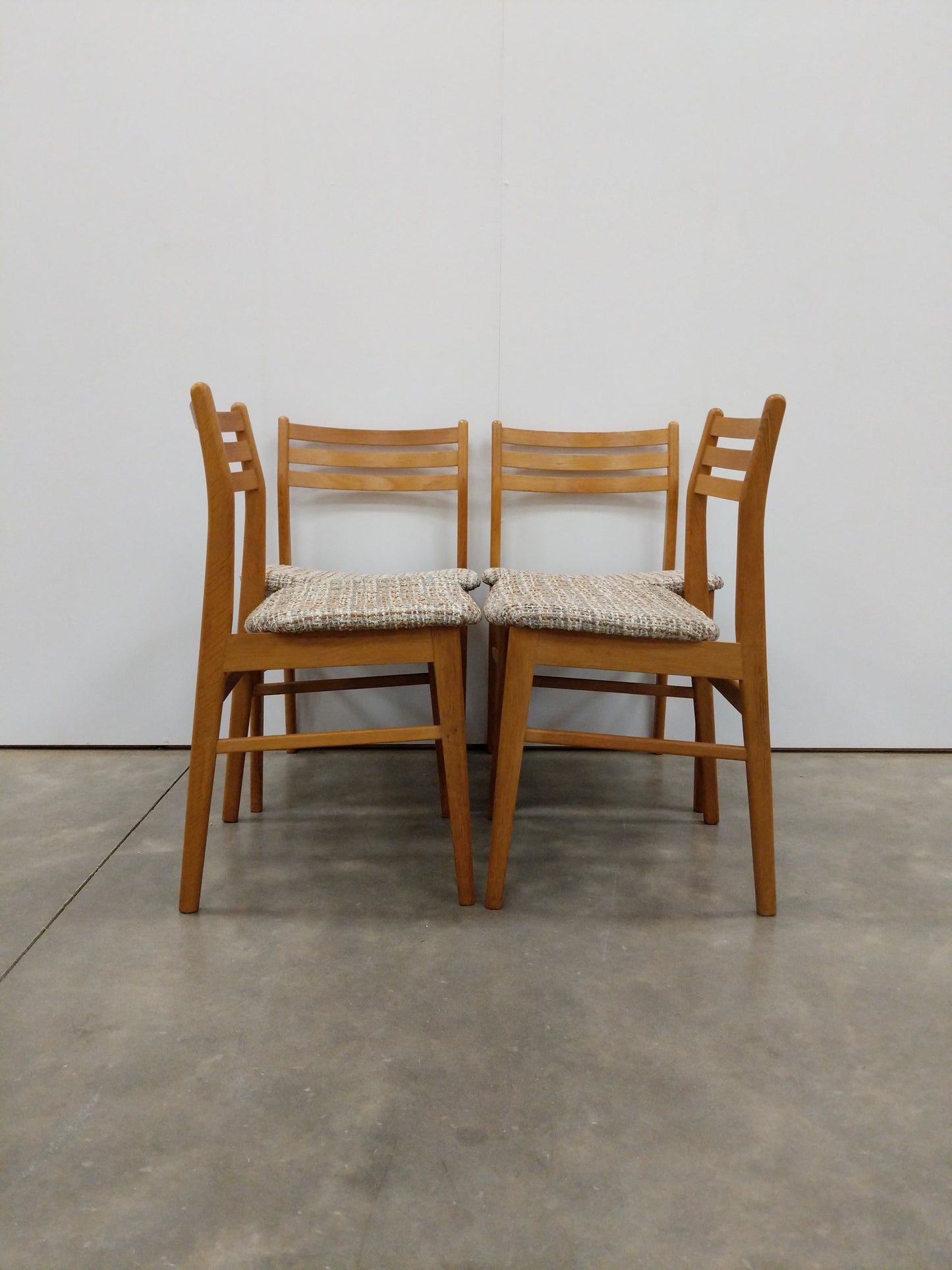 Set of 4 Vintage Danish Modern Dining Chairs by Sax Møbler