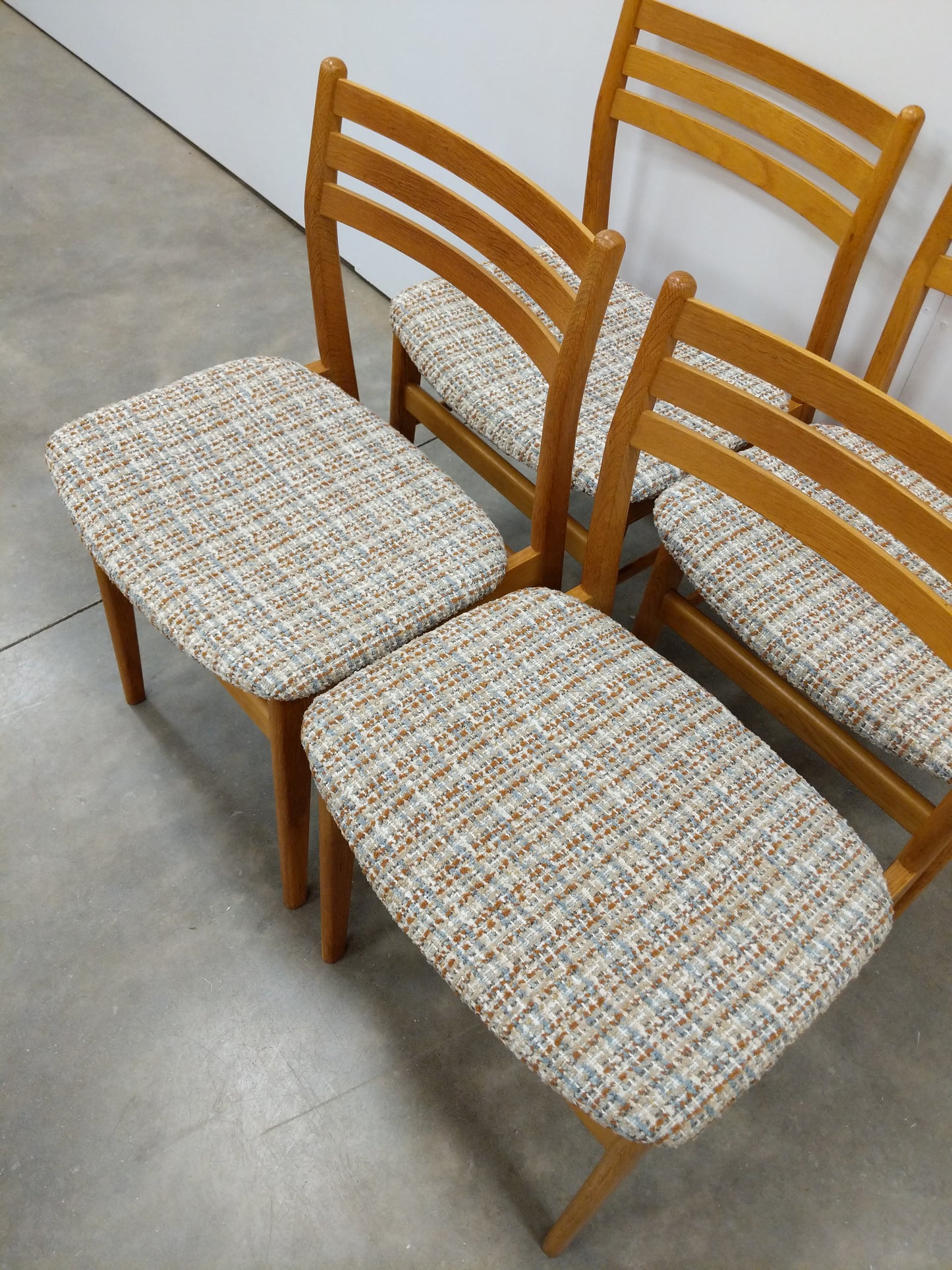 Set of 4 Vintage Danish Modern Dining Chairs by Sax Møbler