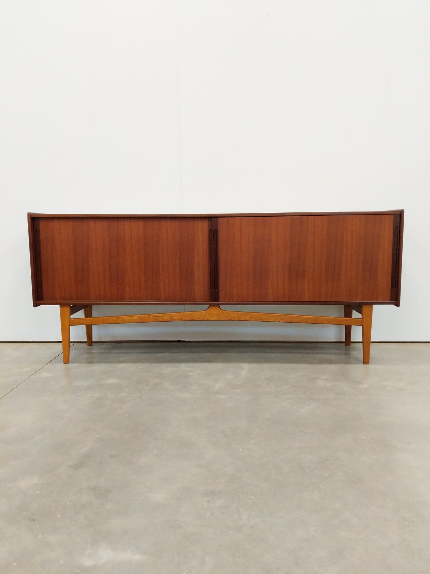 Vintage Swedish Mid Century Modern Teak Credenza by Ulferts