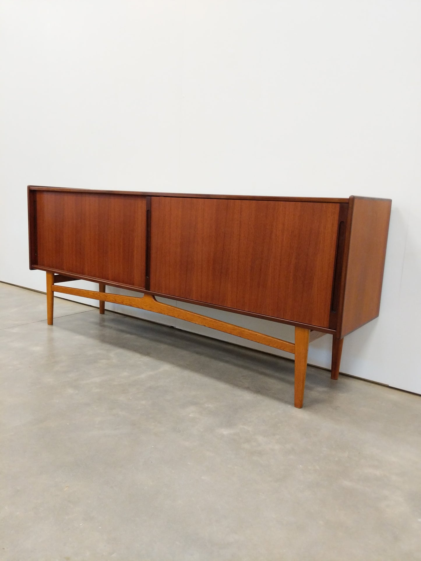 Vintage Swedish Mid Century Modern Teak Credenza by Ulferts