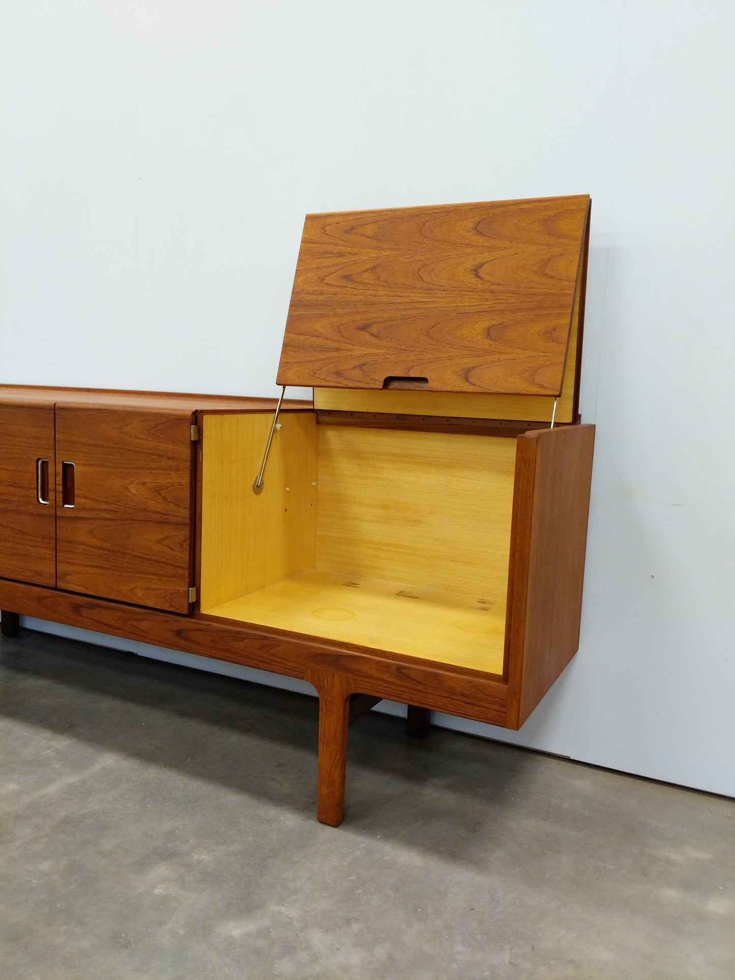 Vintage Mid Century Modern Teak Credenza by Meredew