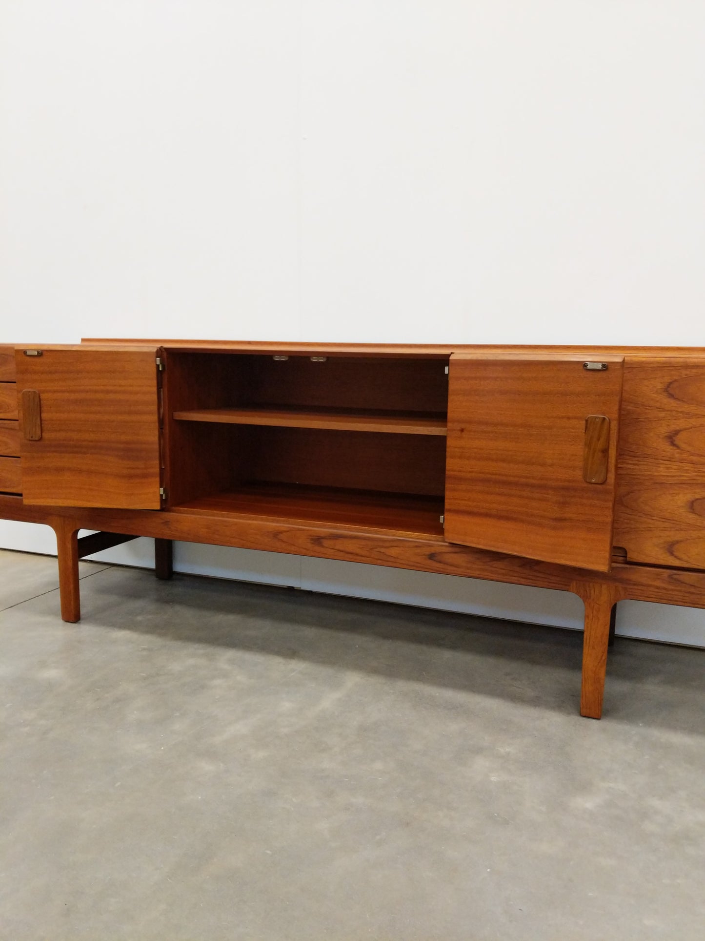 Vintage Mid Century Modern Teak Credenza by Meredew