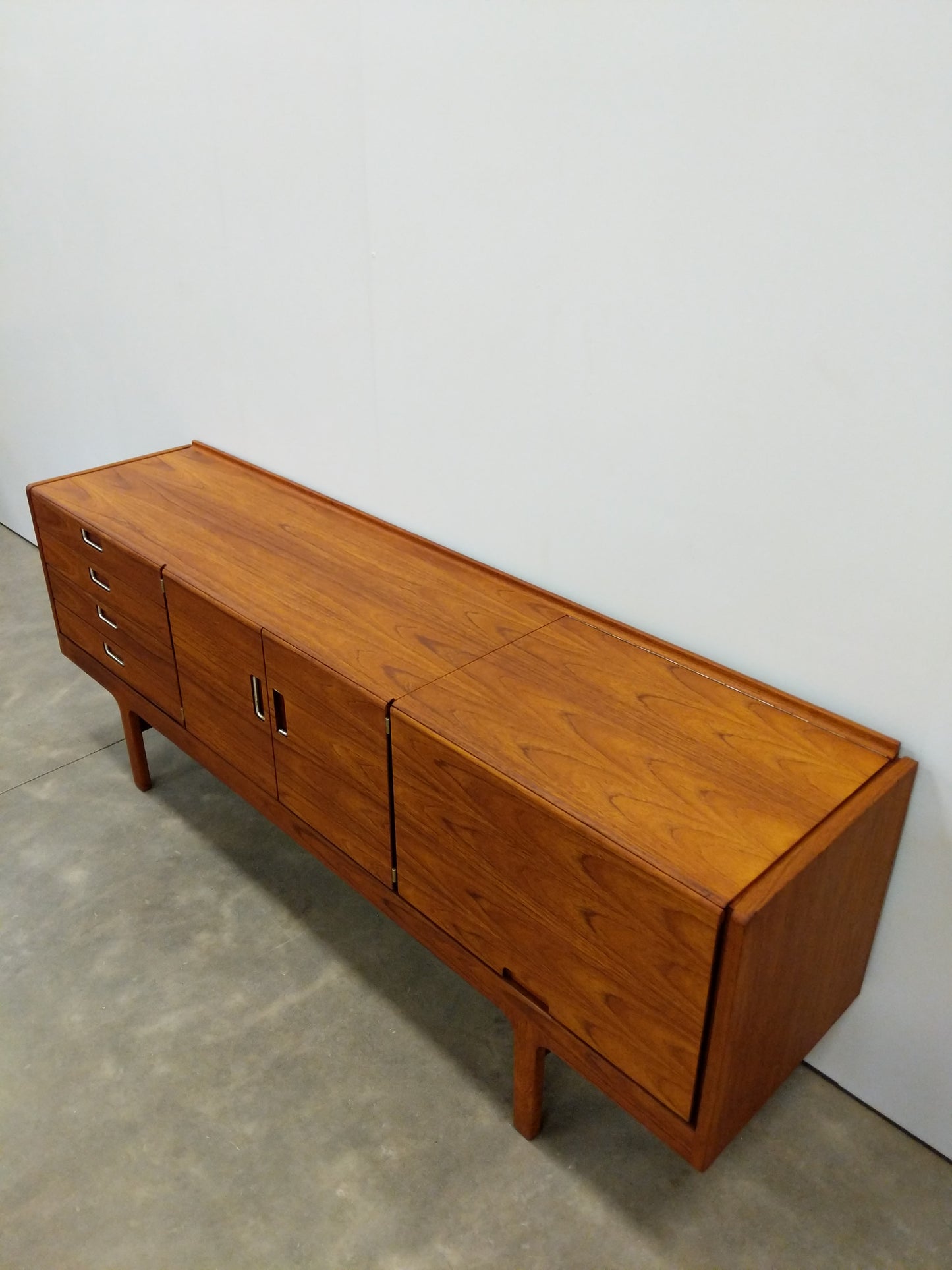Vintage Mid Century Modern Teak Credenza by Meredew