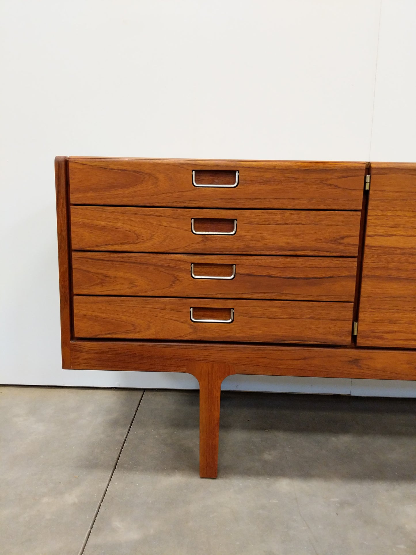 Vintage Mid Century Modern Teak Credenza by Meredew