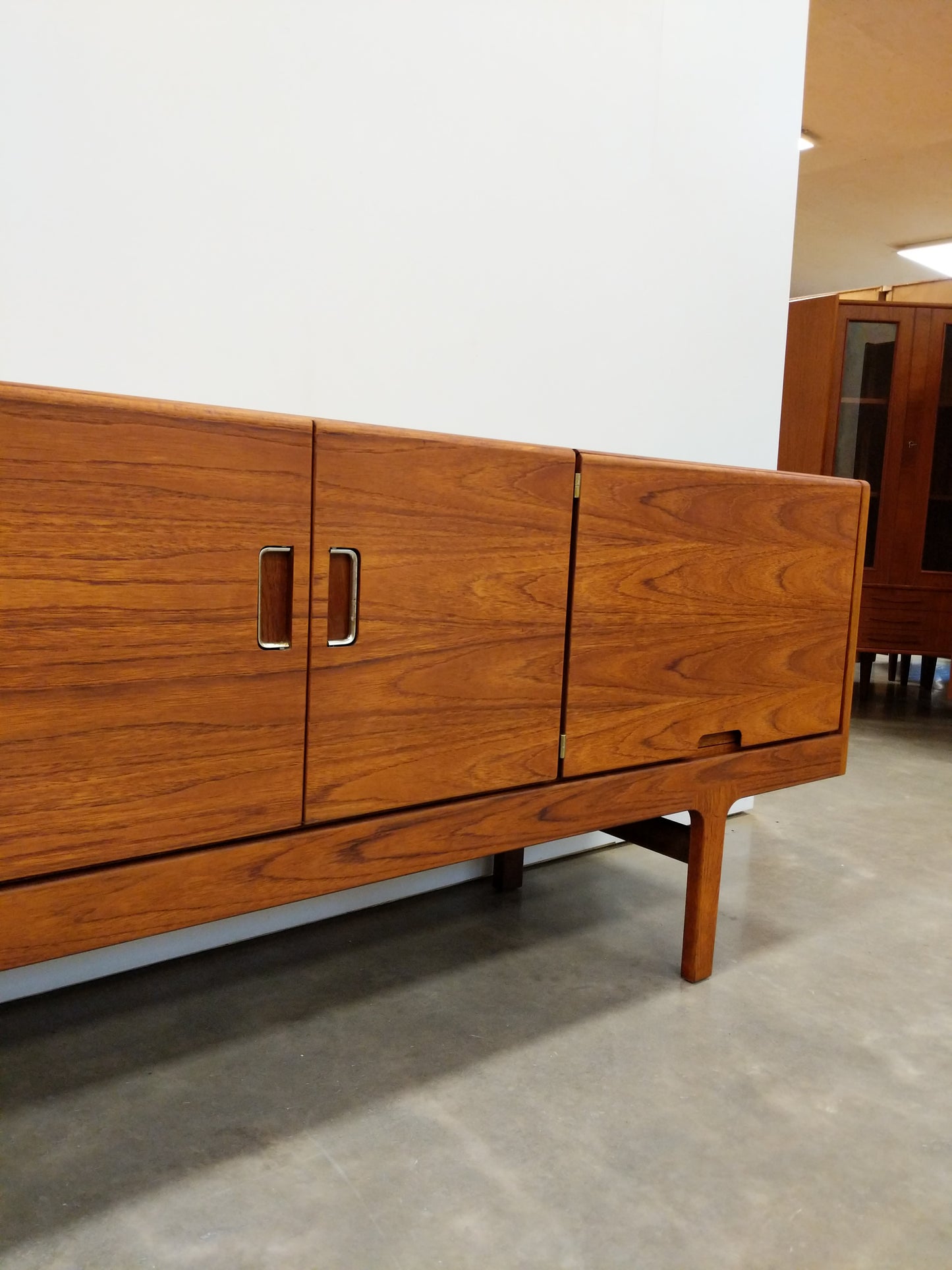 Vintage Mid Century Modern Teak Credenza by Meredew