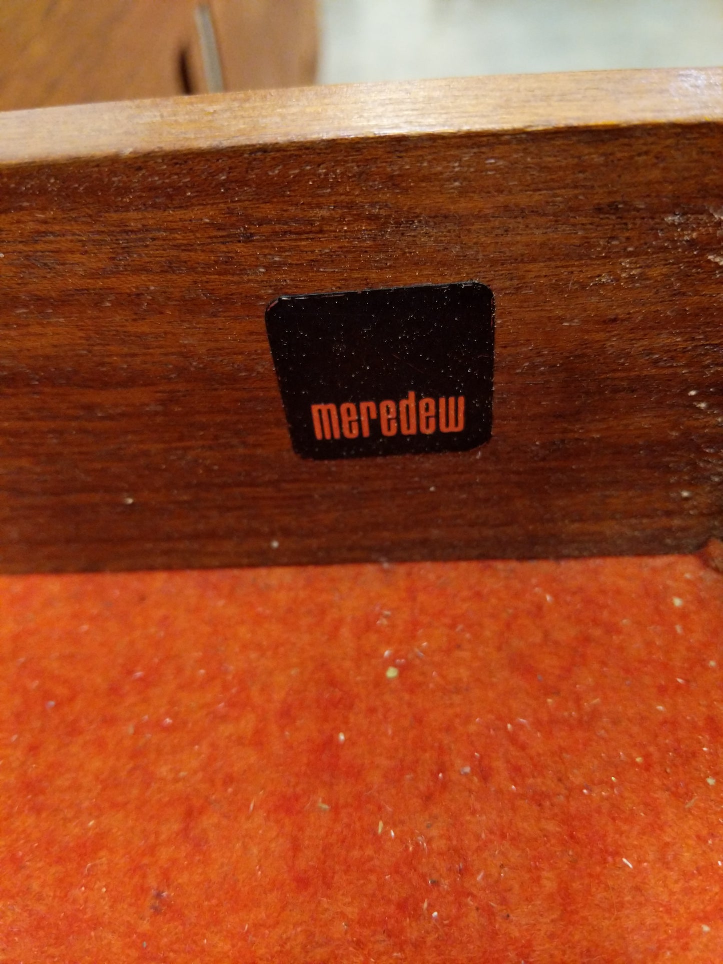 Vintage Mid Century Modern Teak Credenza by Meredew