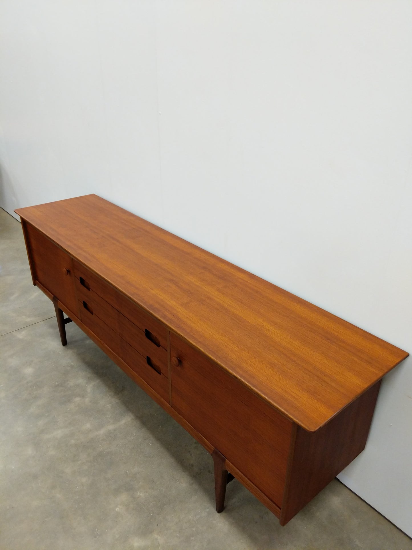 Vintage Mid Century Modern Teak Credenza by Younger