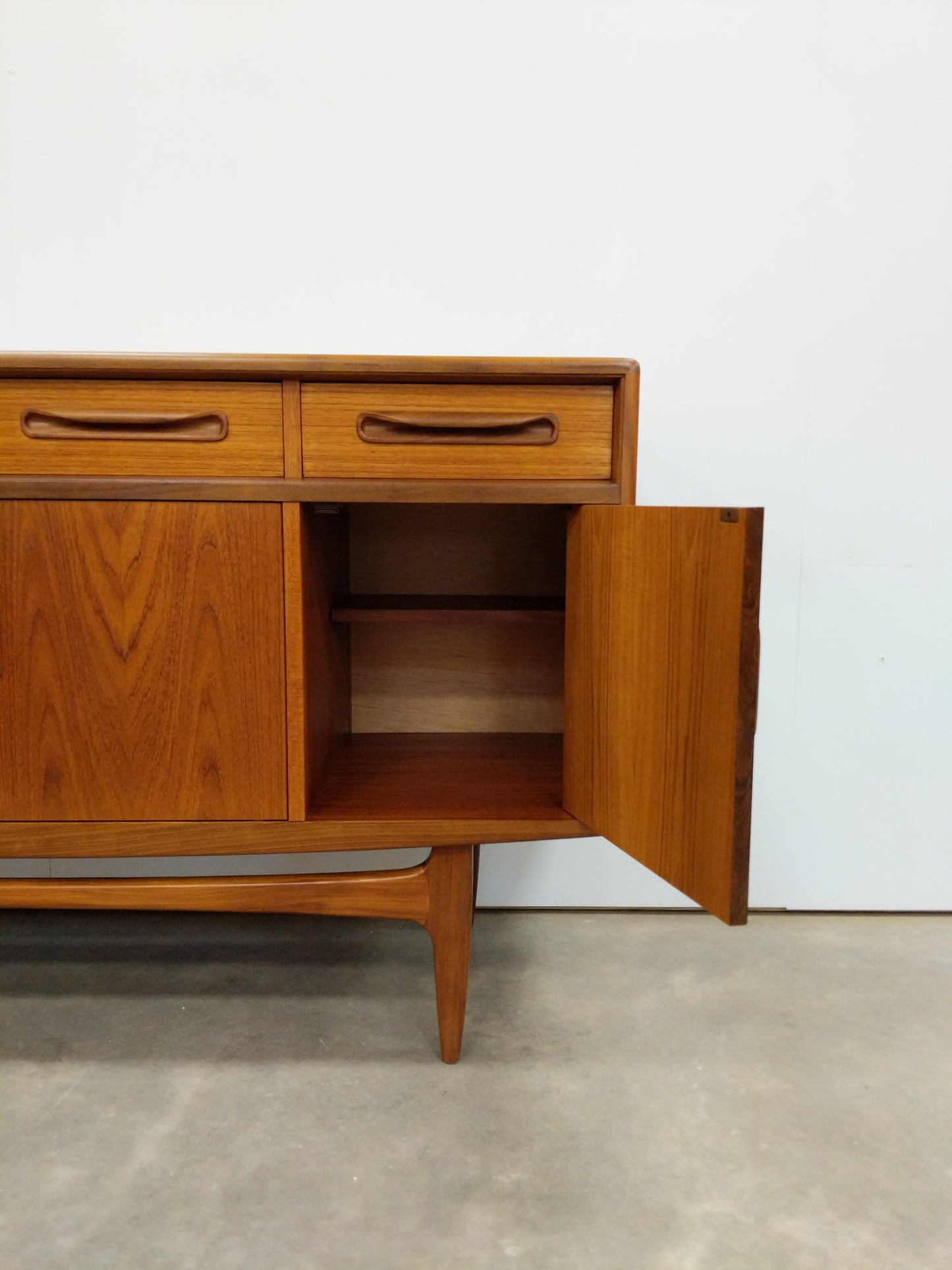 Vintage Mid Century Modern Teak Credenza / Sideboard by G Plan