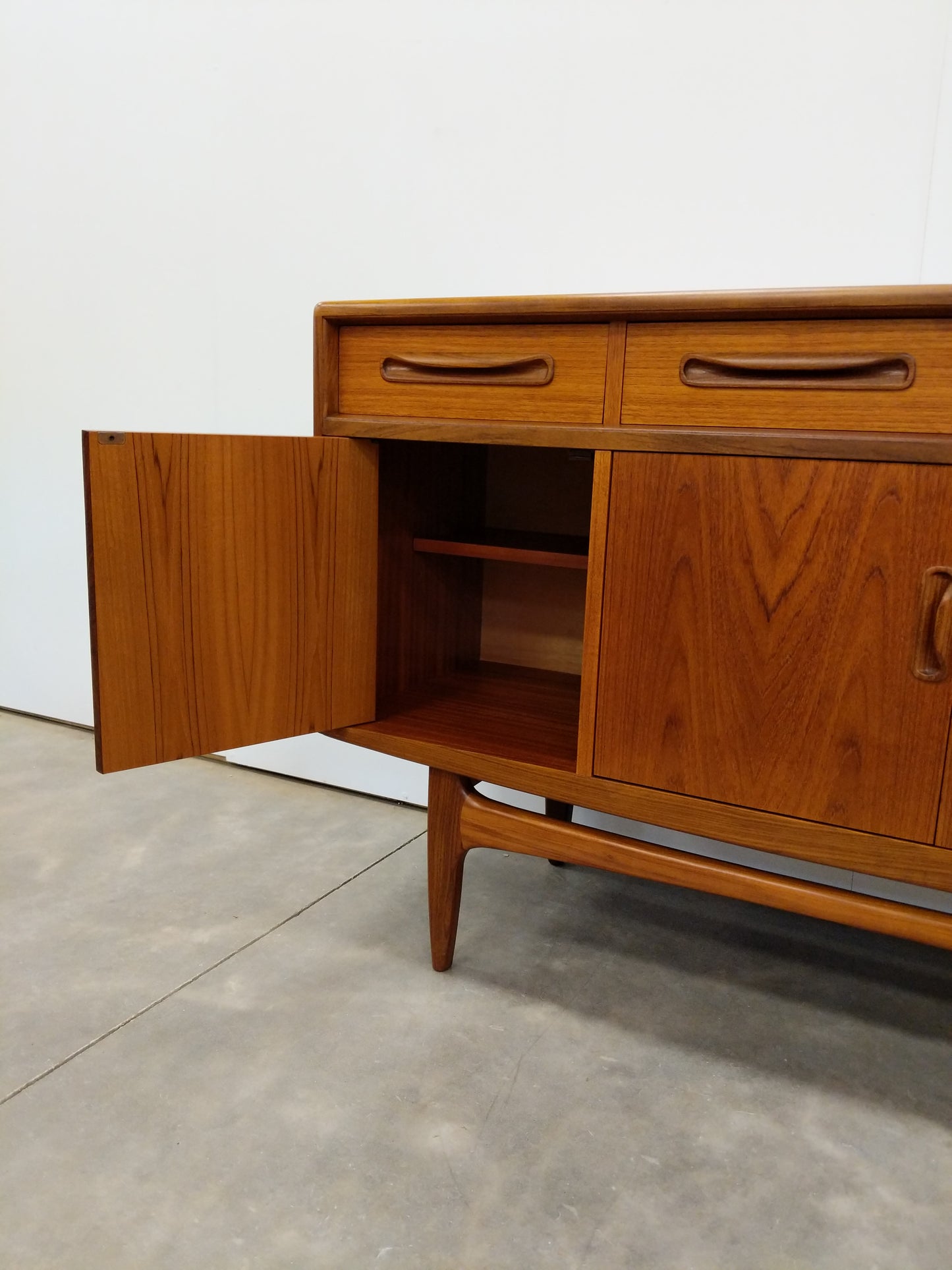 Vintage Mid Century Modern Teak Credenza / Sideboard by G Plan
