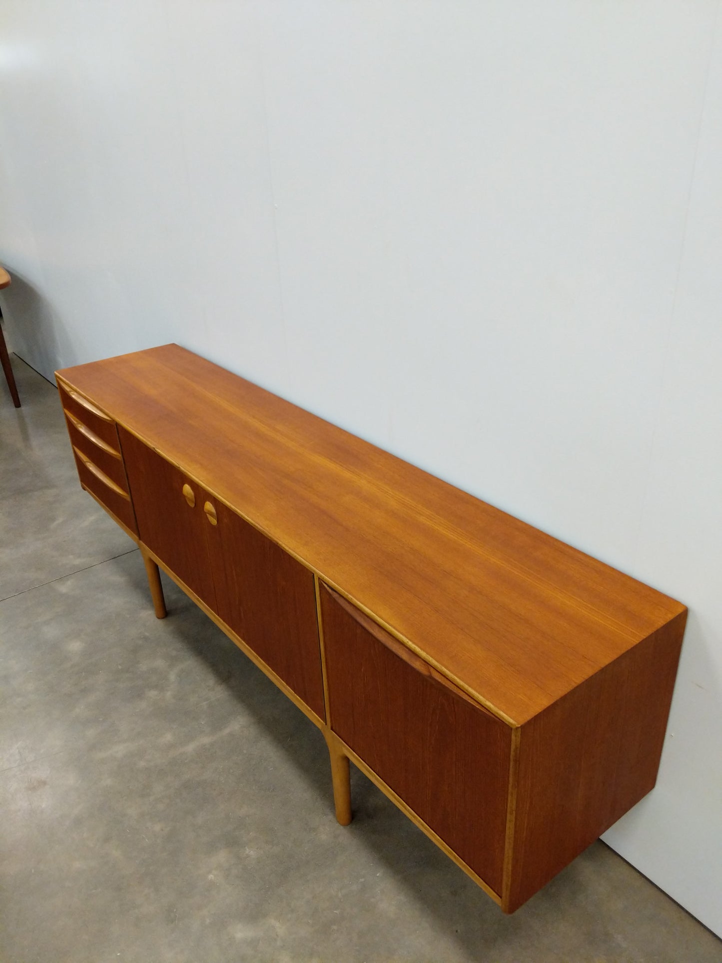 Vintage Mid Century Modern Teak Credenza by McIntosh