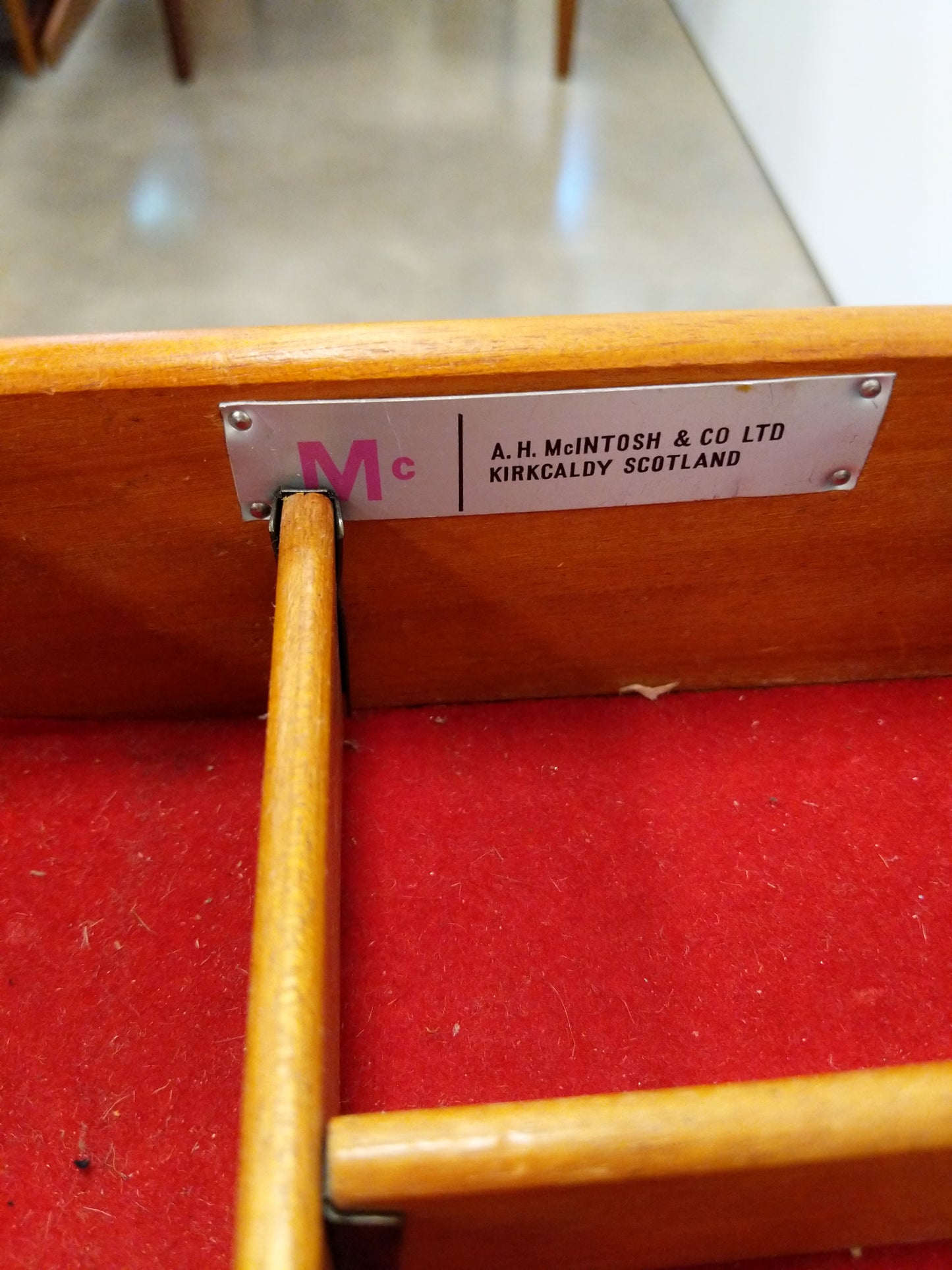Vintage Mid Century Modern Teak Credenza by McIntosh