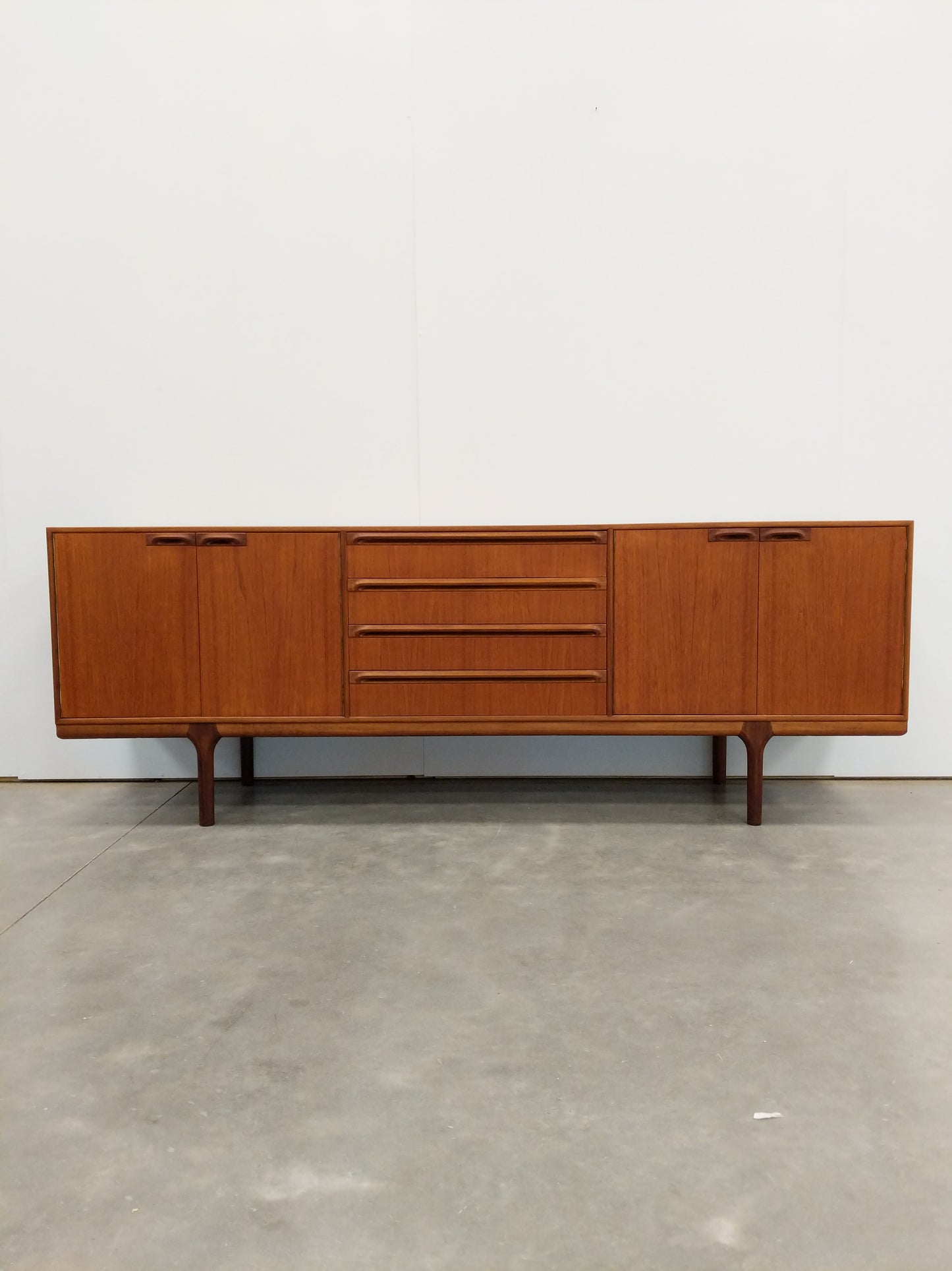 Vintage Mid Century Modern Teak Credenza by McIntosh