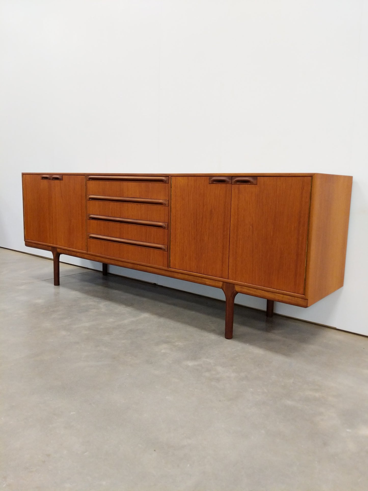 Vintage Mid Century Modern Teak Credenza by McIntosh