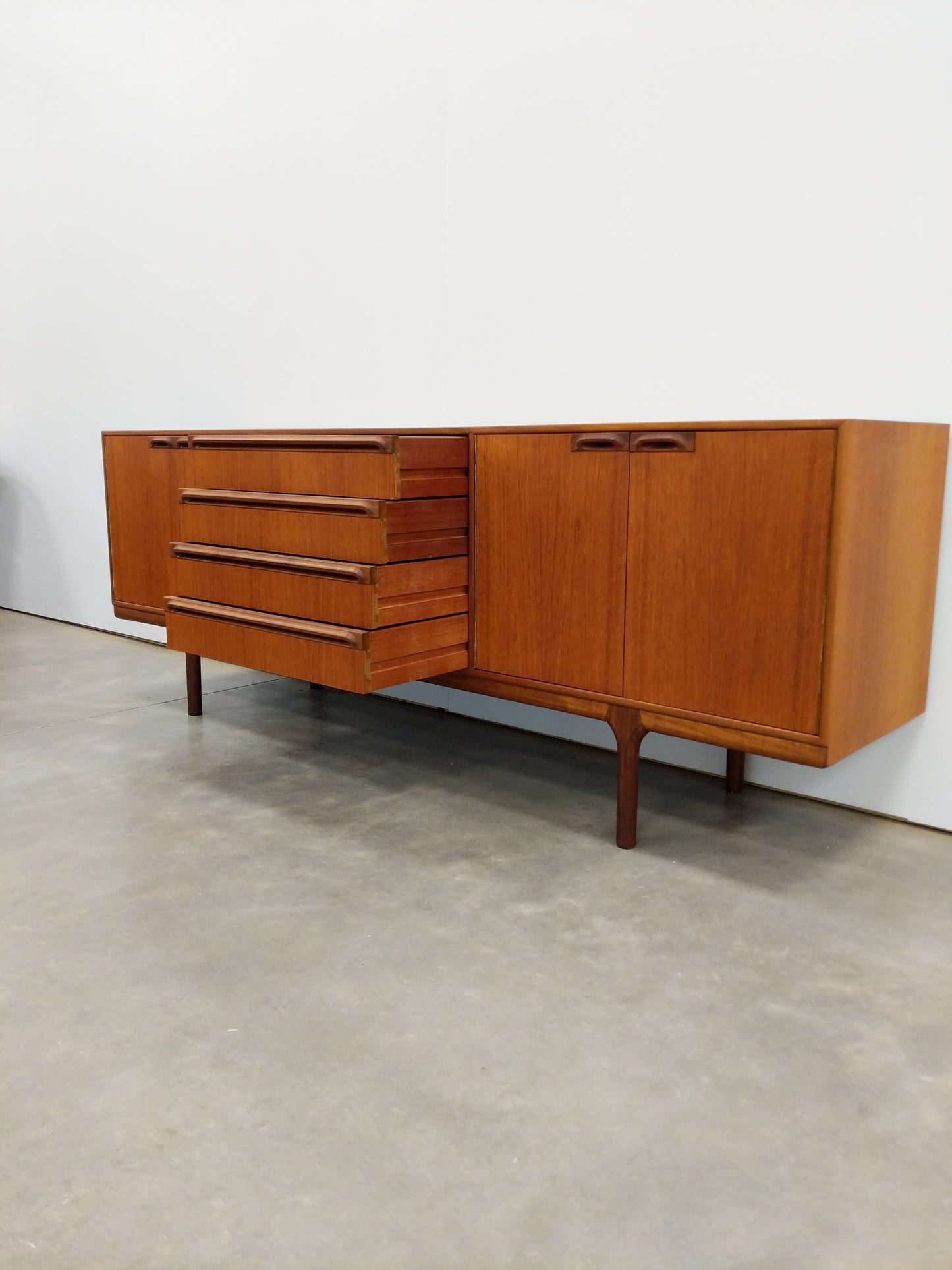 Vintage Mid Century Modern Teak Credenza by McIntosh