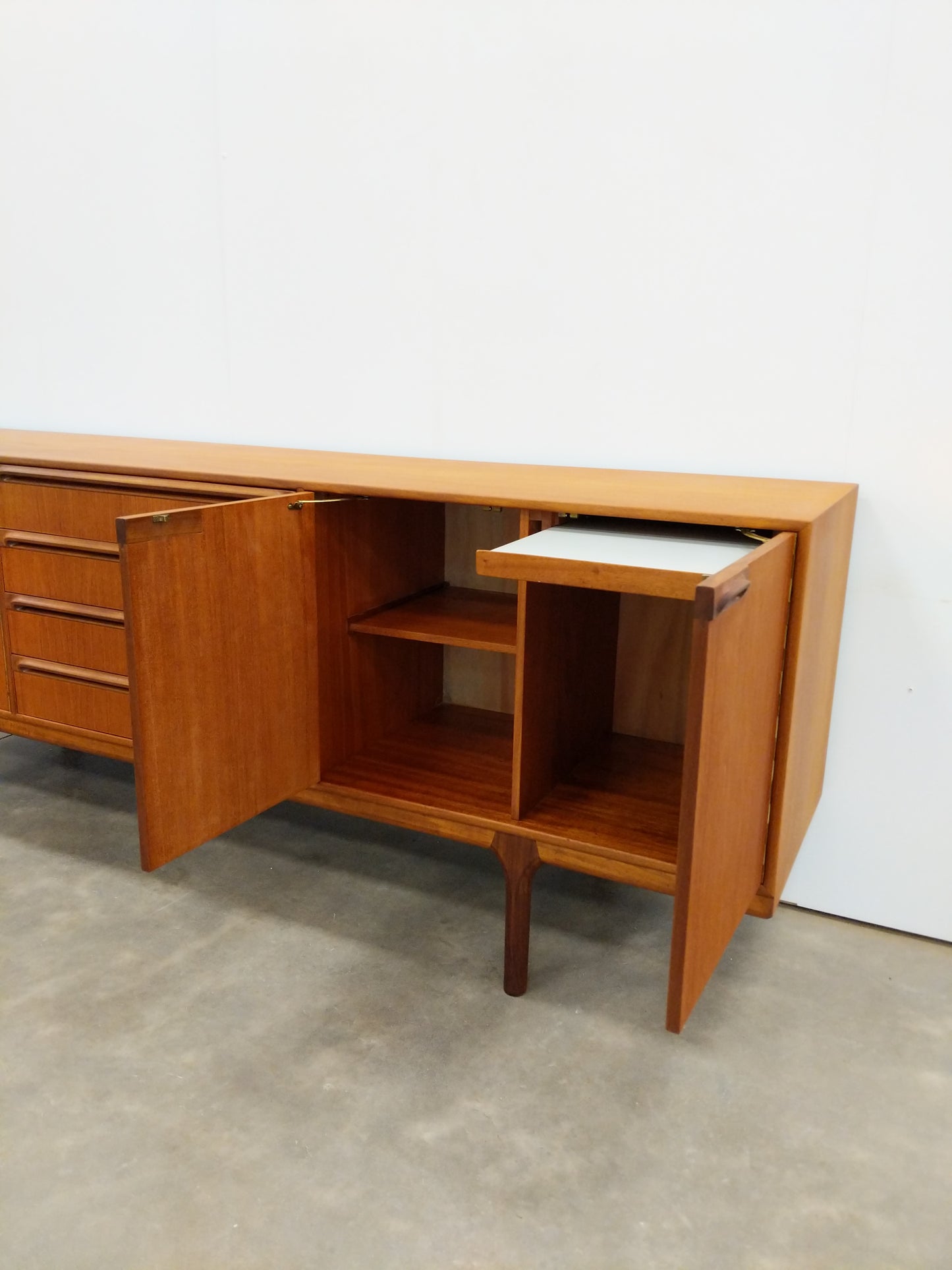 Vintage Mid Century Modern Teak Credenza by McIntosh