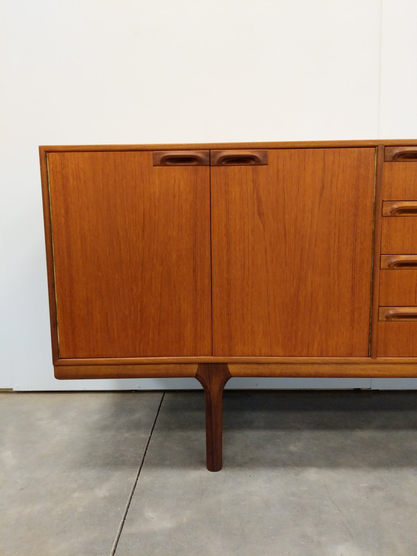 Vintage Mid Century Modern Teak Credenza by McIntosh