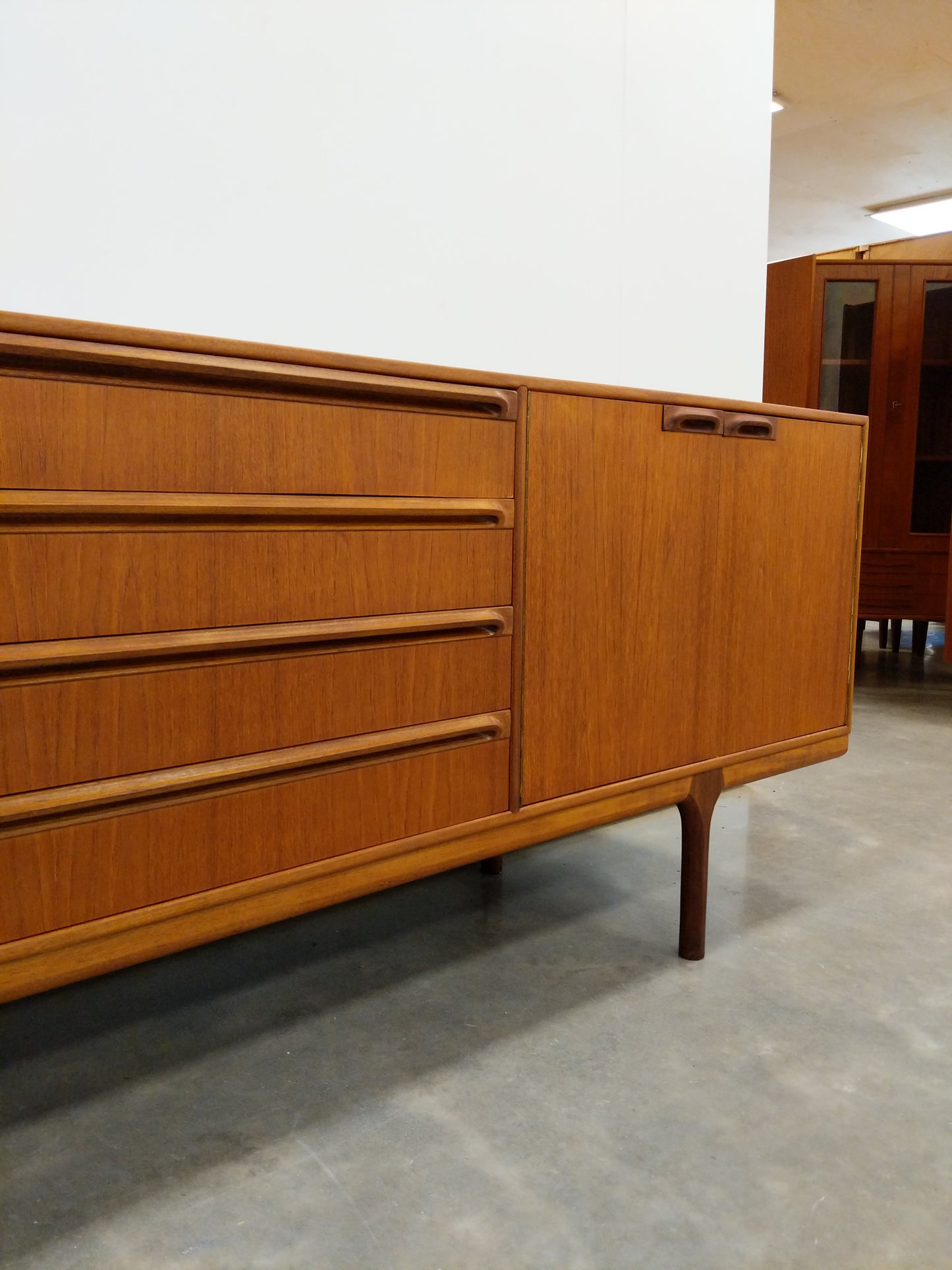 Vintage Mid Century Modern Teak Credenza by McIntosh