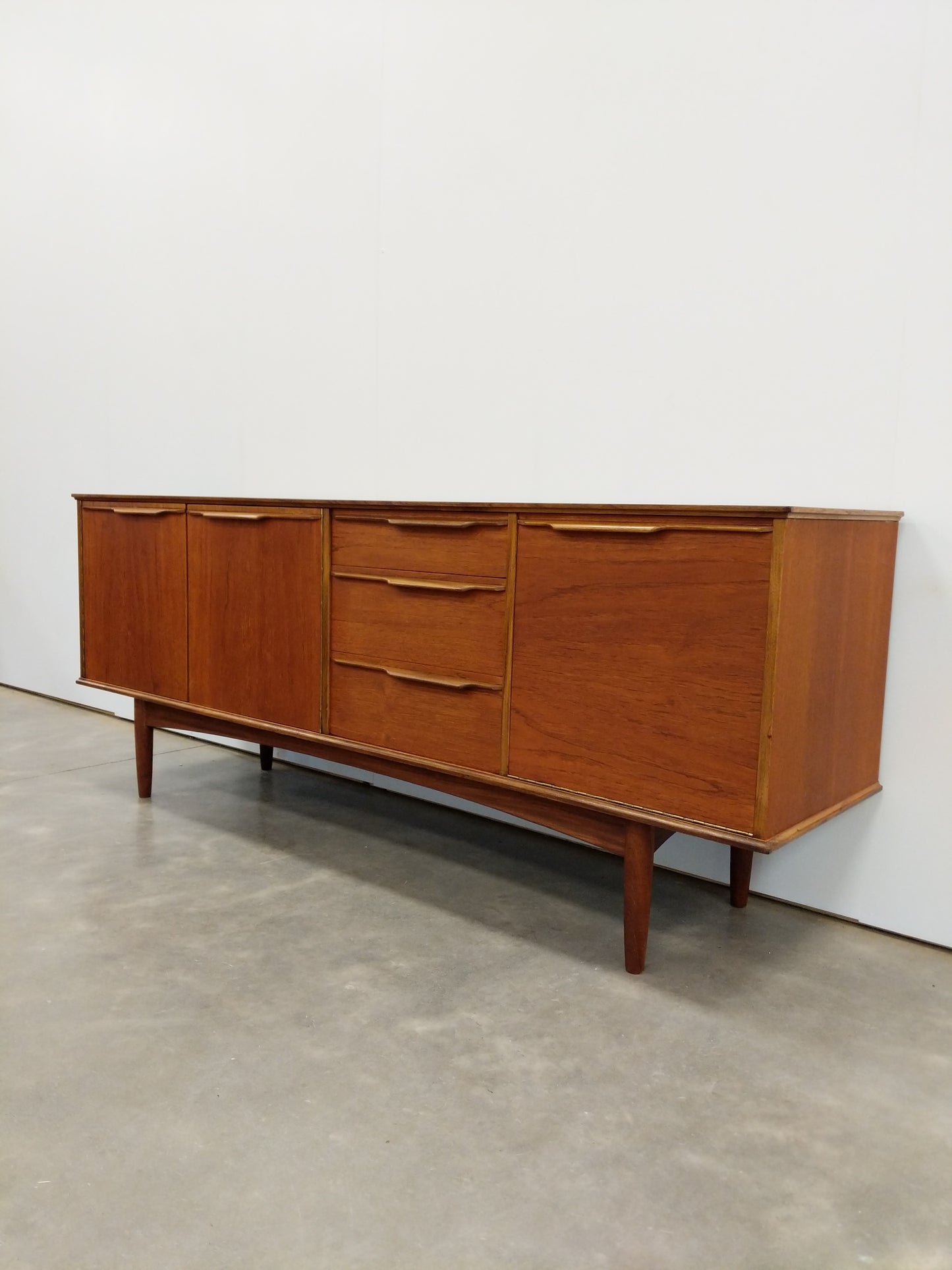 Vintage Mid Century Modern Teak Credenza by Morris of Glasgow