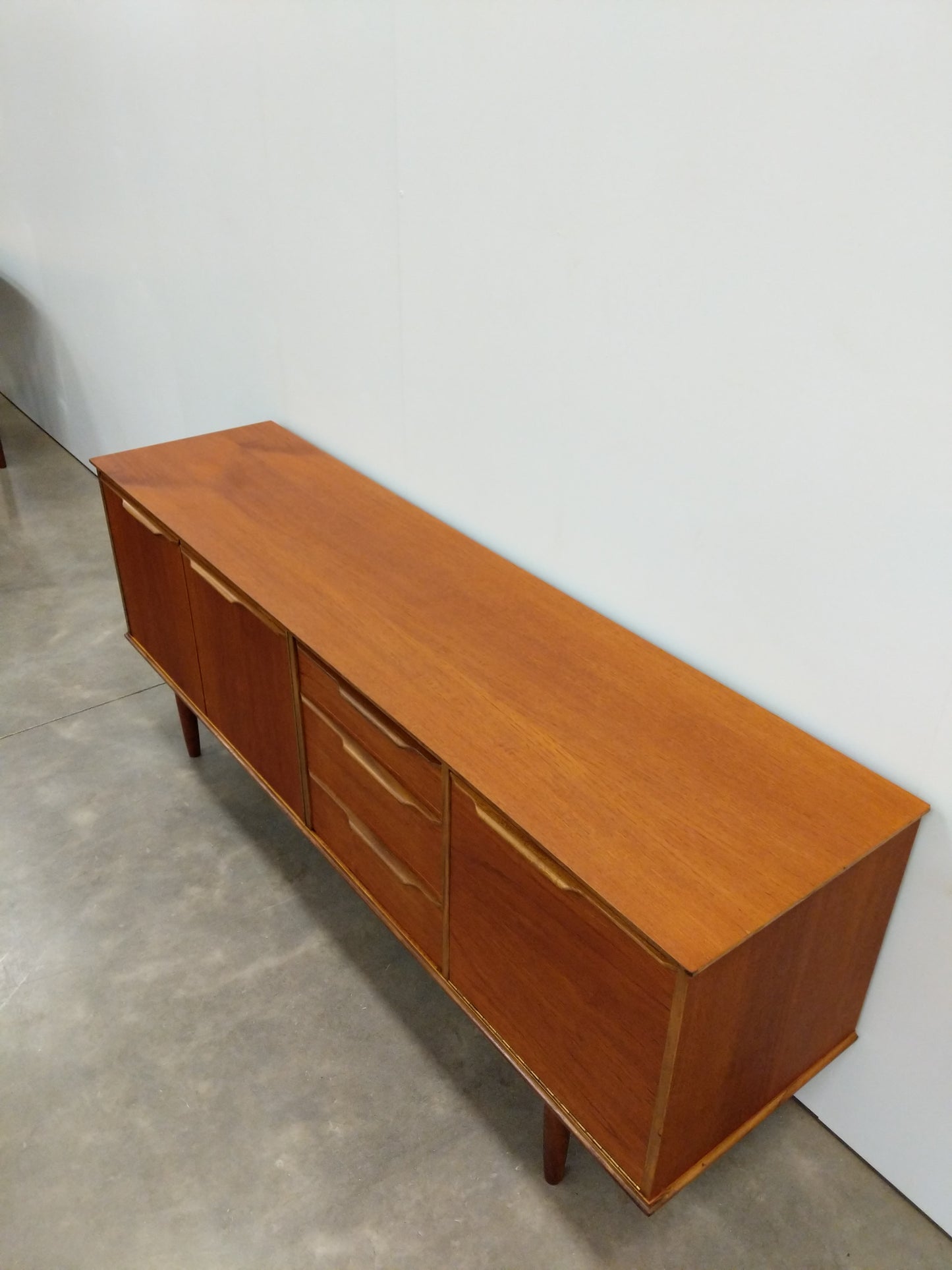 Vintage Mid Century Modern Teak Credenza by Morris of Glasgow