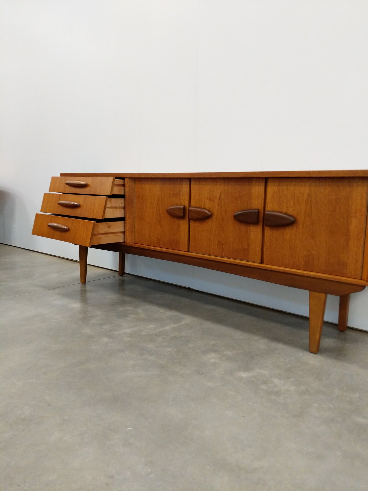 Vintage Mid Century Modern Teak Credenza by Jentique