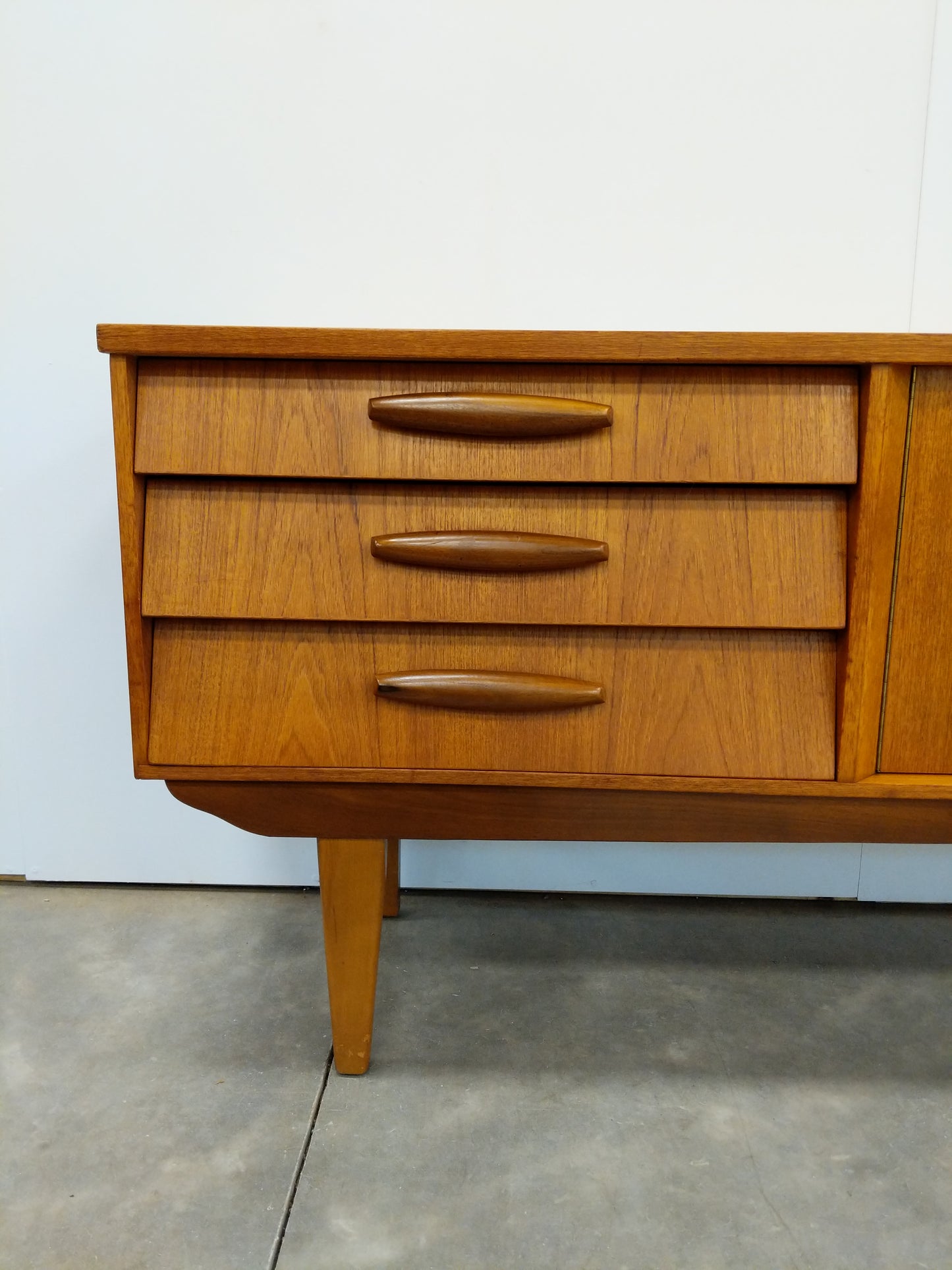 Vintage Mid Century Modern Teak Credenza by Jentique