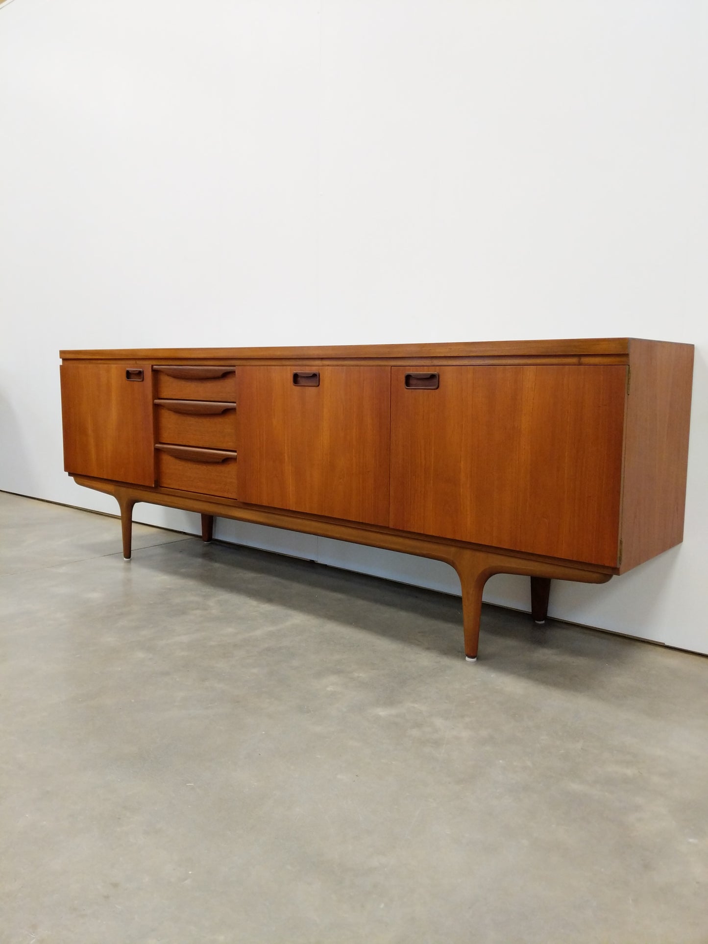 Vintage Mid Century Modern Teak Credenza by Greaves & Thomas