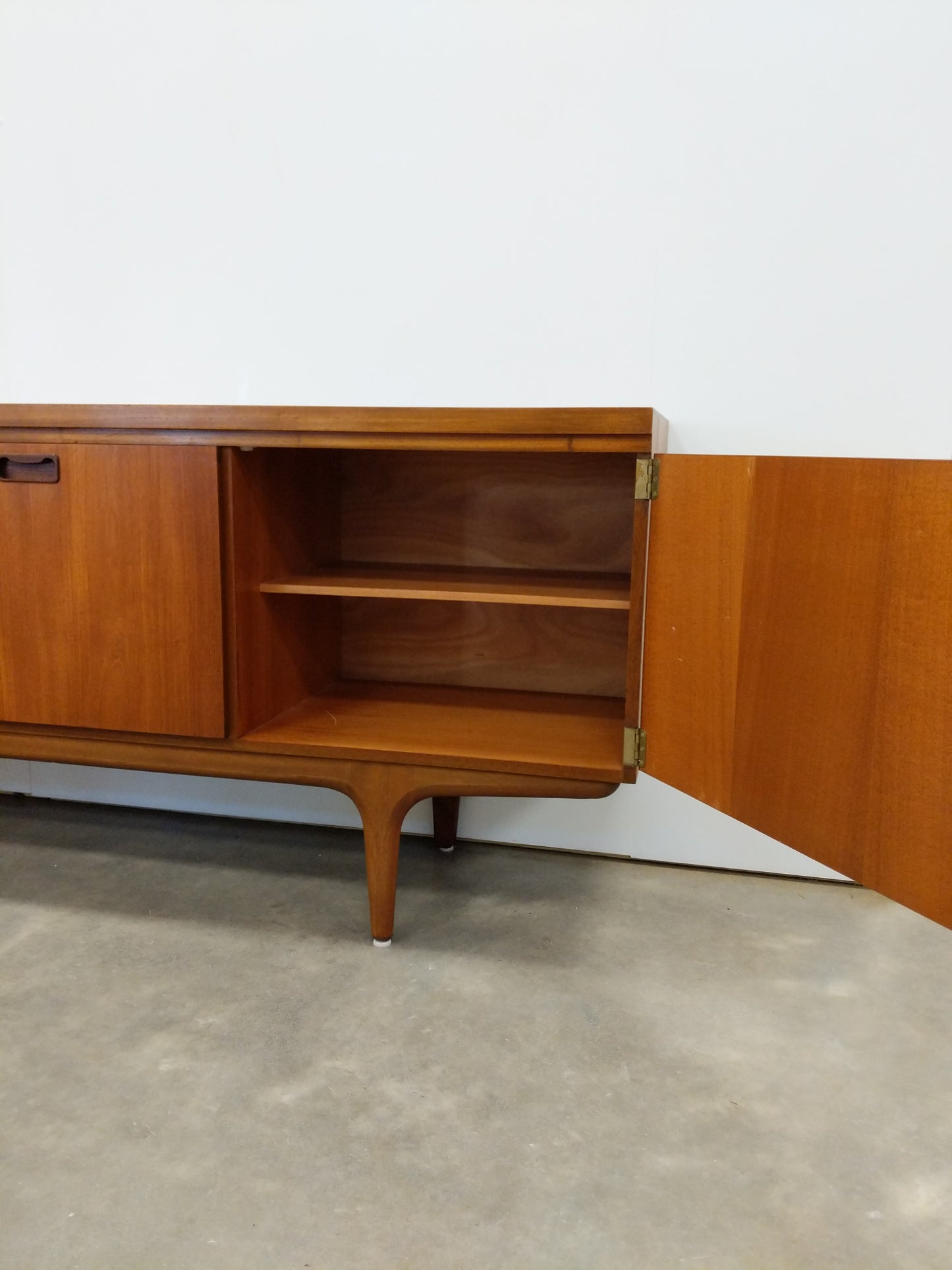 Vintage Mid Century Modern Teak Credenza by Greaves & Thomas