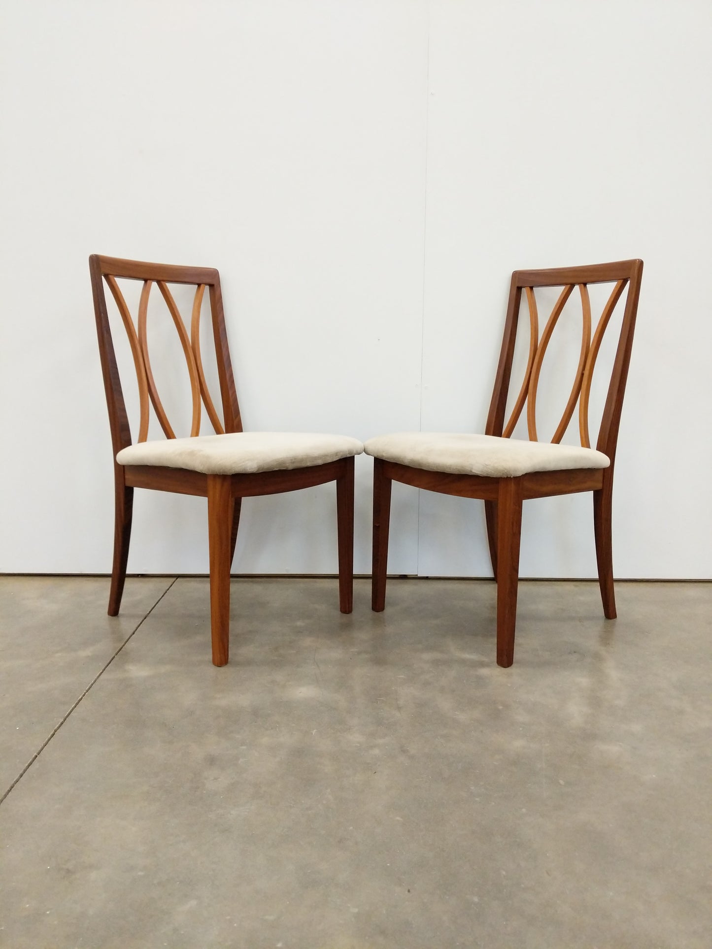 Pair of Vintage Mid Century Modern Dining Chairs by G Plan