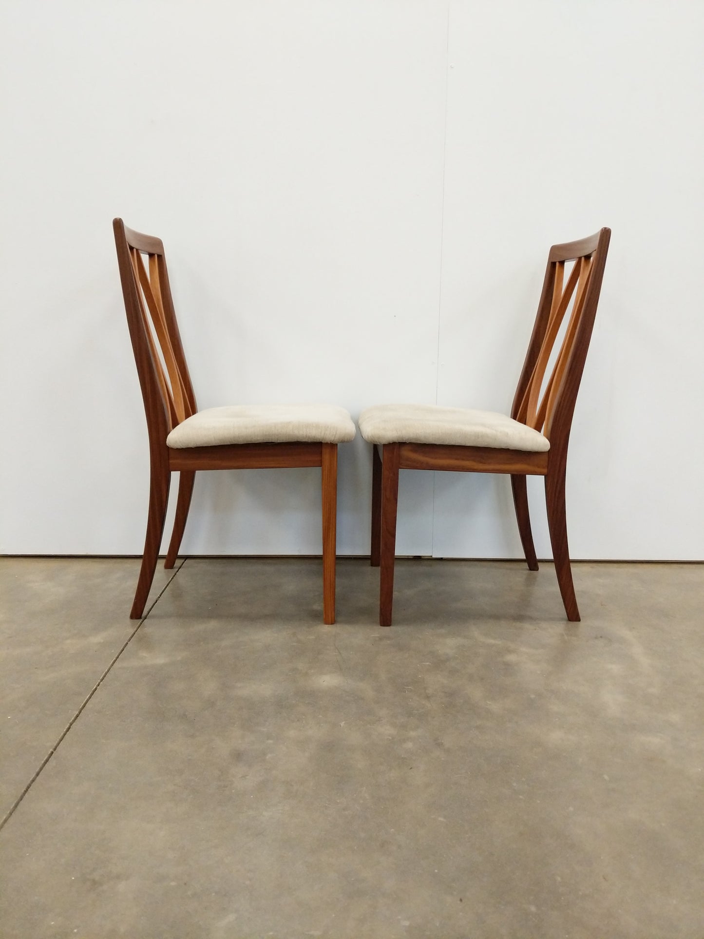 Pair of Vintage Mid Century Modern Dining Chairs by G Plan