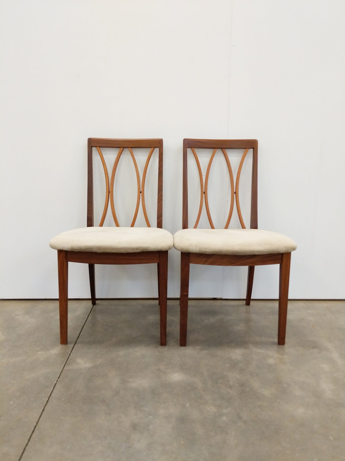 Pair of Vintage Mid Century Modern Dining Chairs by G Plan