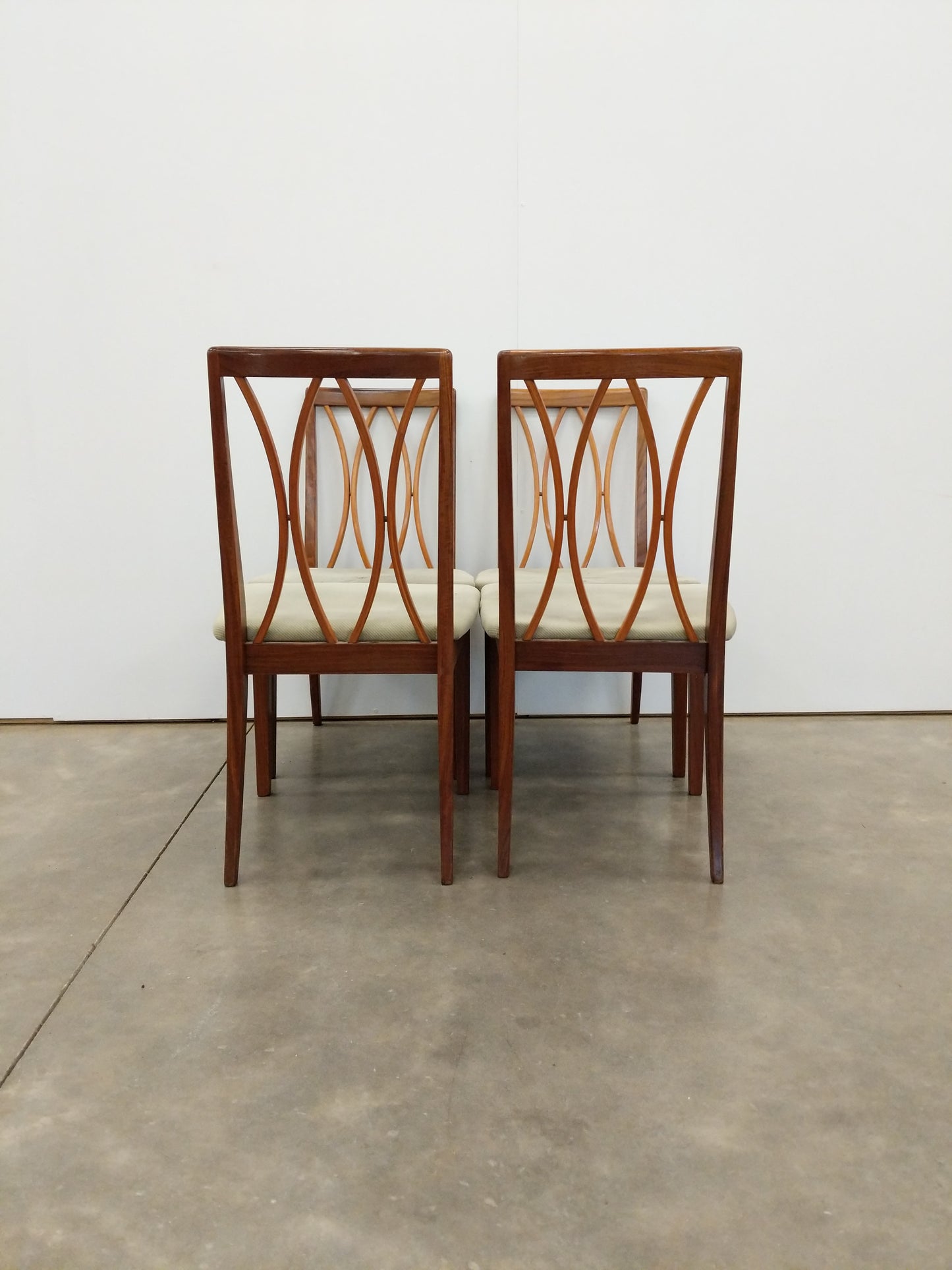 Set of 4 Vintage Mid Century Modern Dining Chairs by G Plan