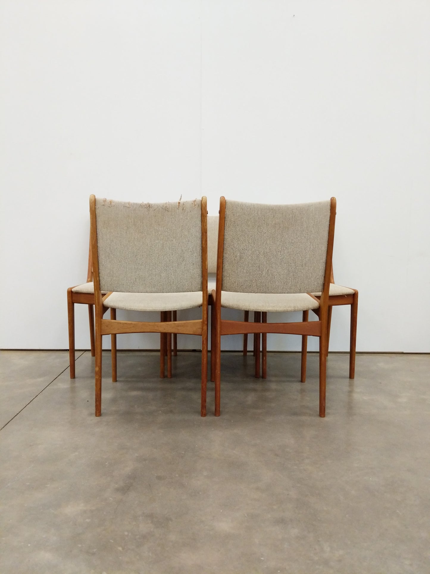 Set of 5 Vintage Danish Modern Dining Chairs by Johannes Andersen