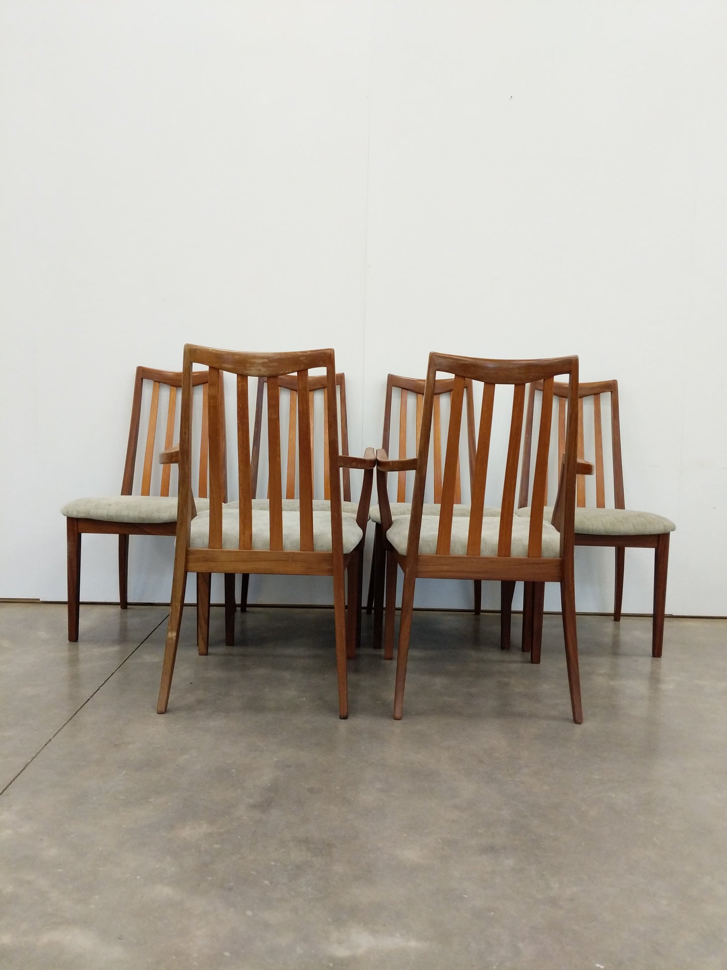 Set of 6 Vintage Mid Century Modern Dining Chairs by G Plan