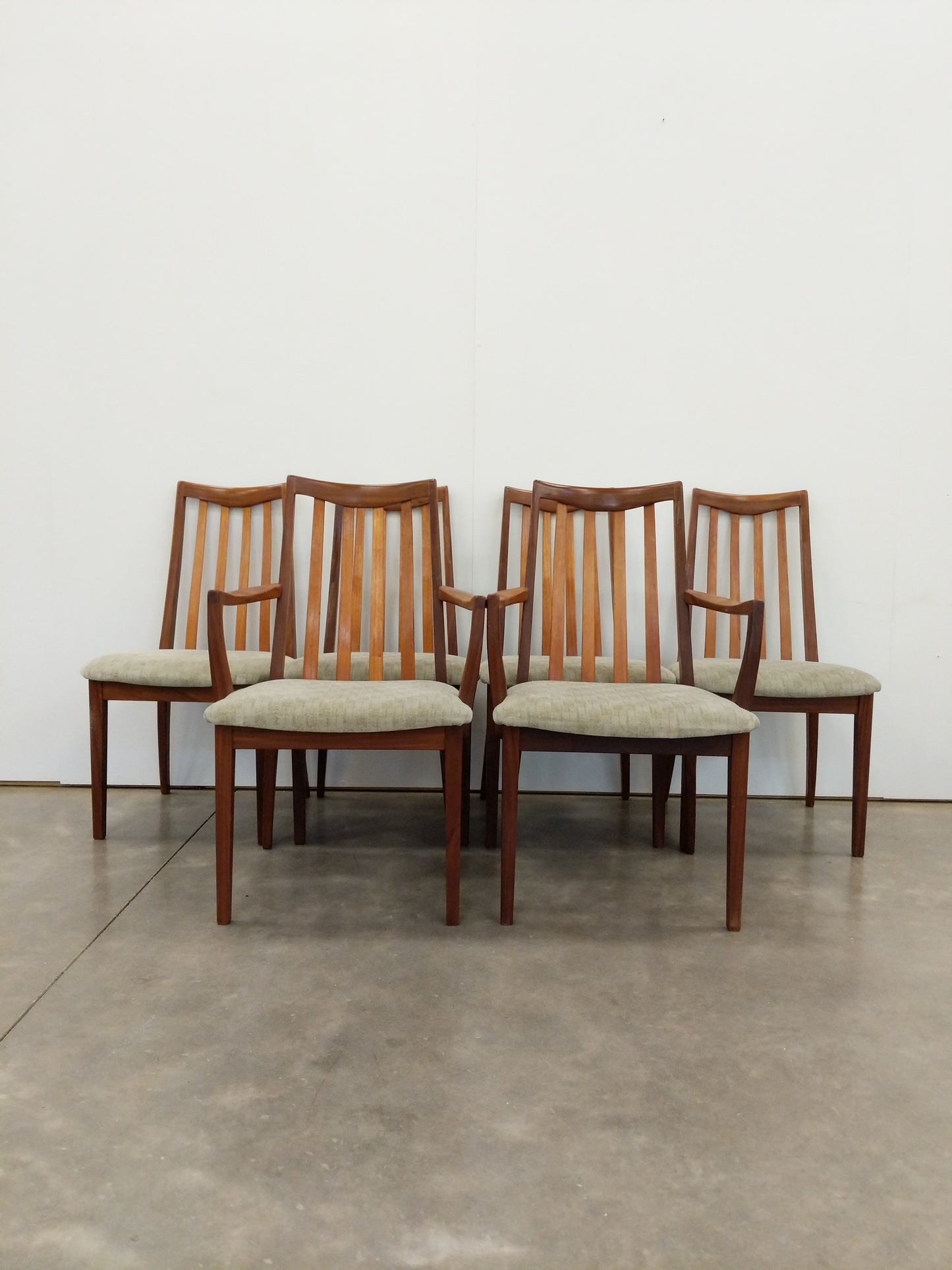 Set of 6 Vintage Mid Century Modern Dining Chairs by G Plan