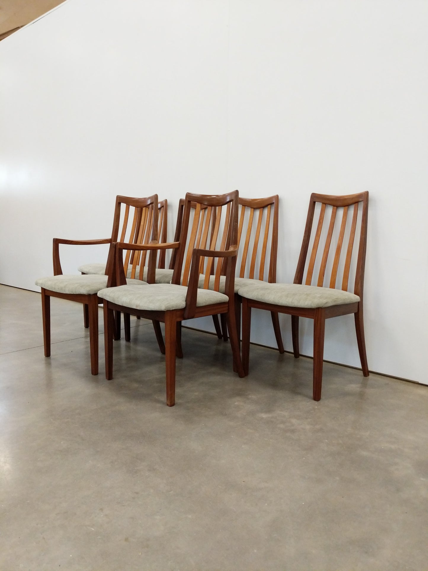 Set of 6 Vintage Mid Century Modern Dining Chairs by G Plan