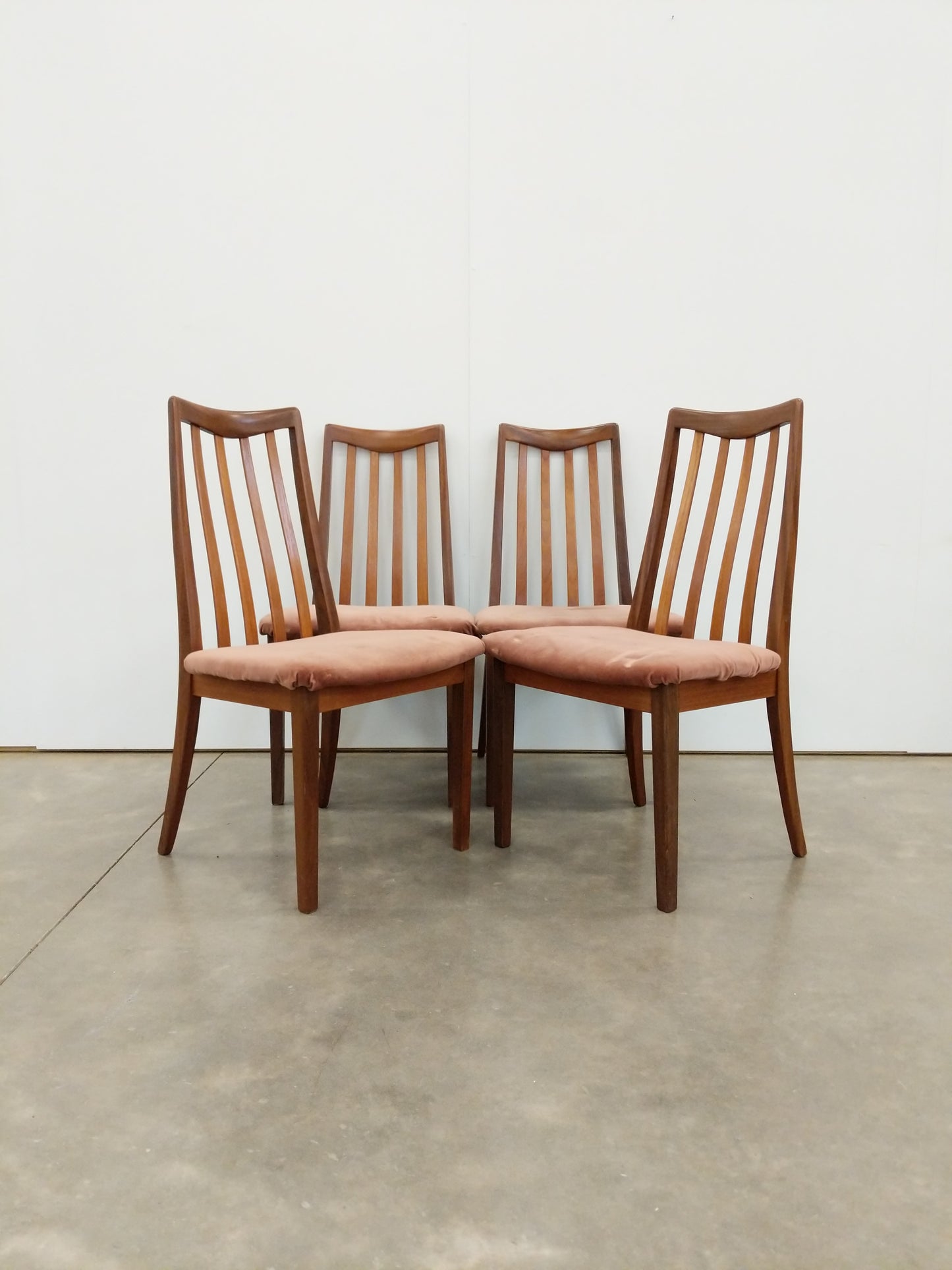 Set of 4 Vintage Mid Century Modern Dining Chairs by G Plan