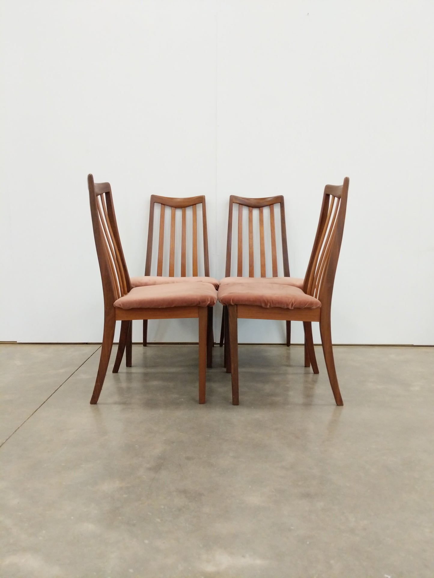 Set of 4 Vintage Mid Century Modern Dining Chairs by G Plan
