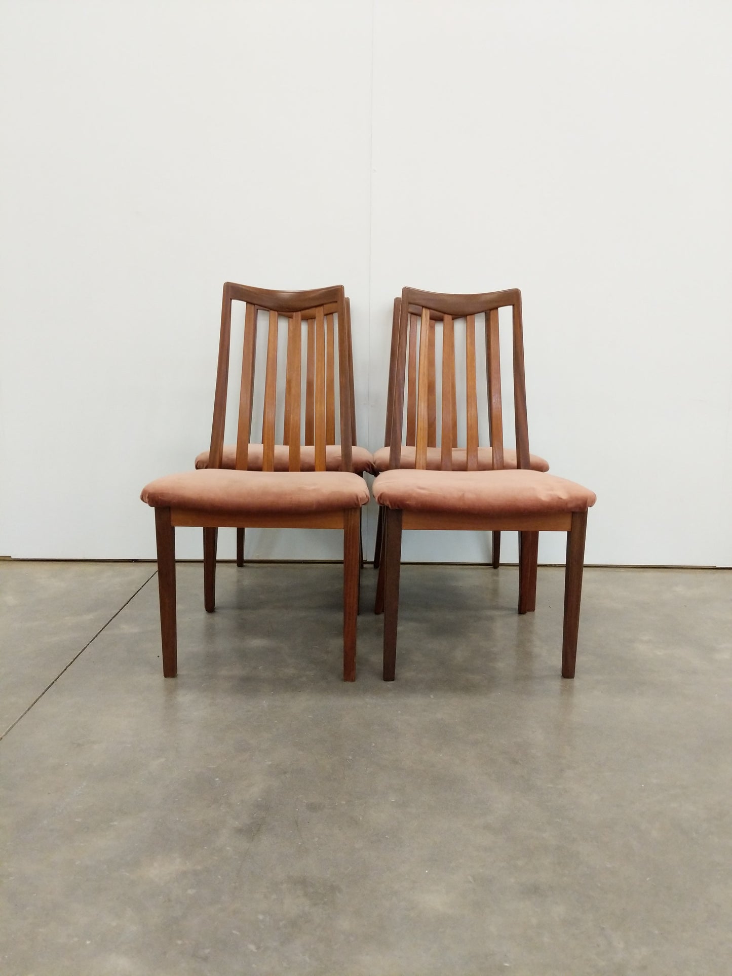 Set of 4 Vintage Mid Century Modern Dining Chairs by G Plan