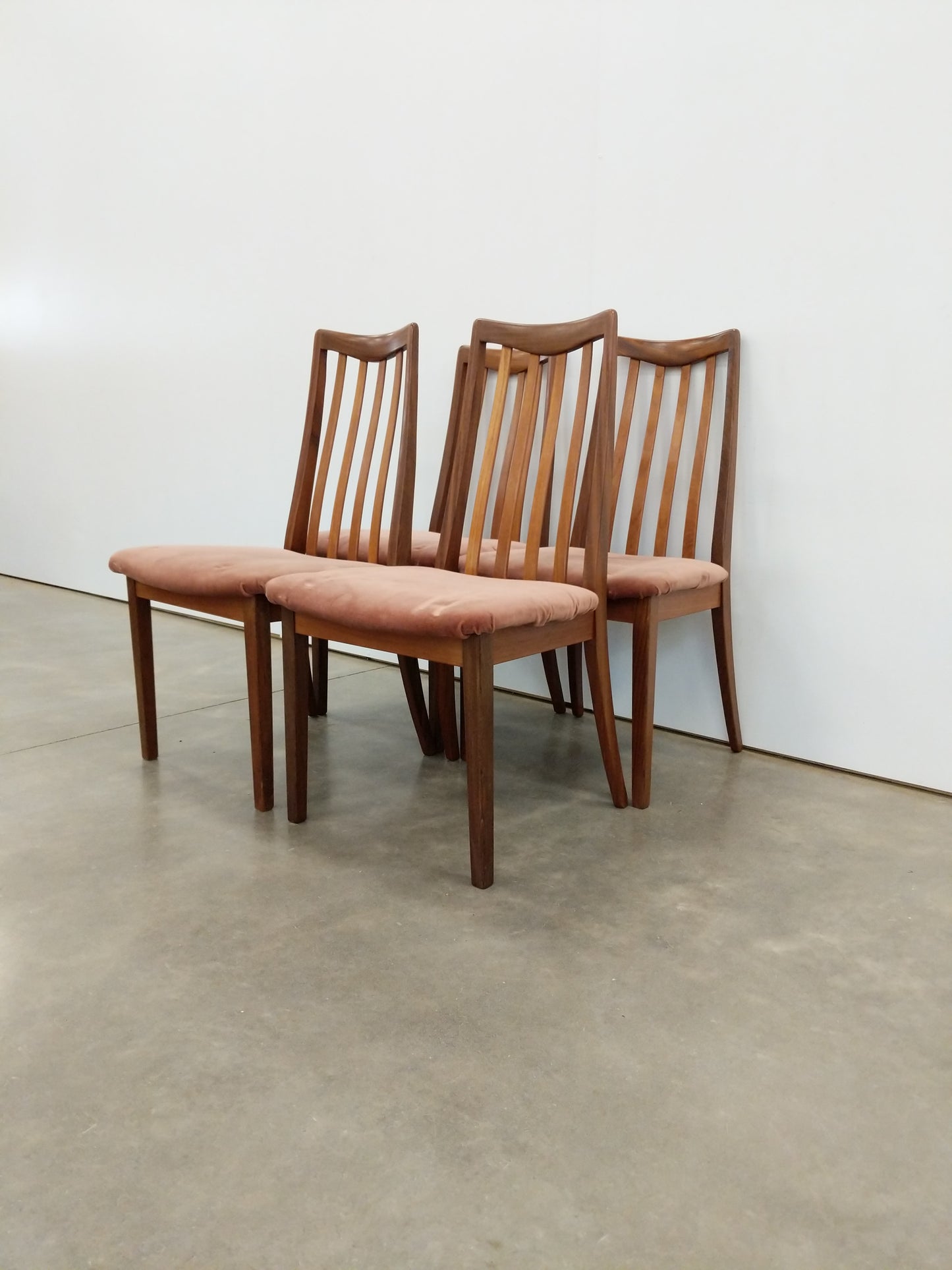 Set of 4 Vintage Mid Century Modern Dining Chairs by G Plan