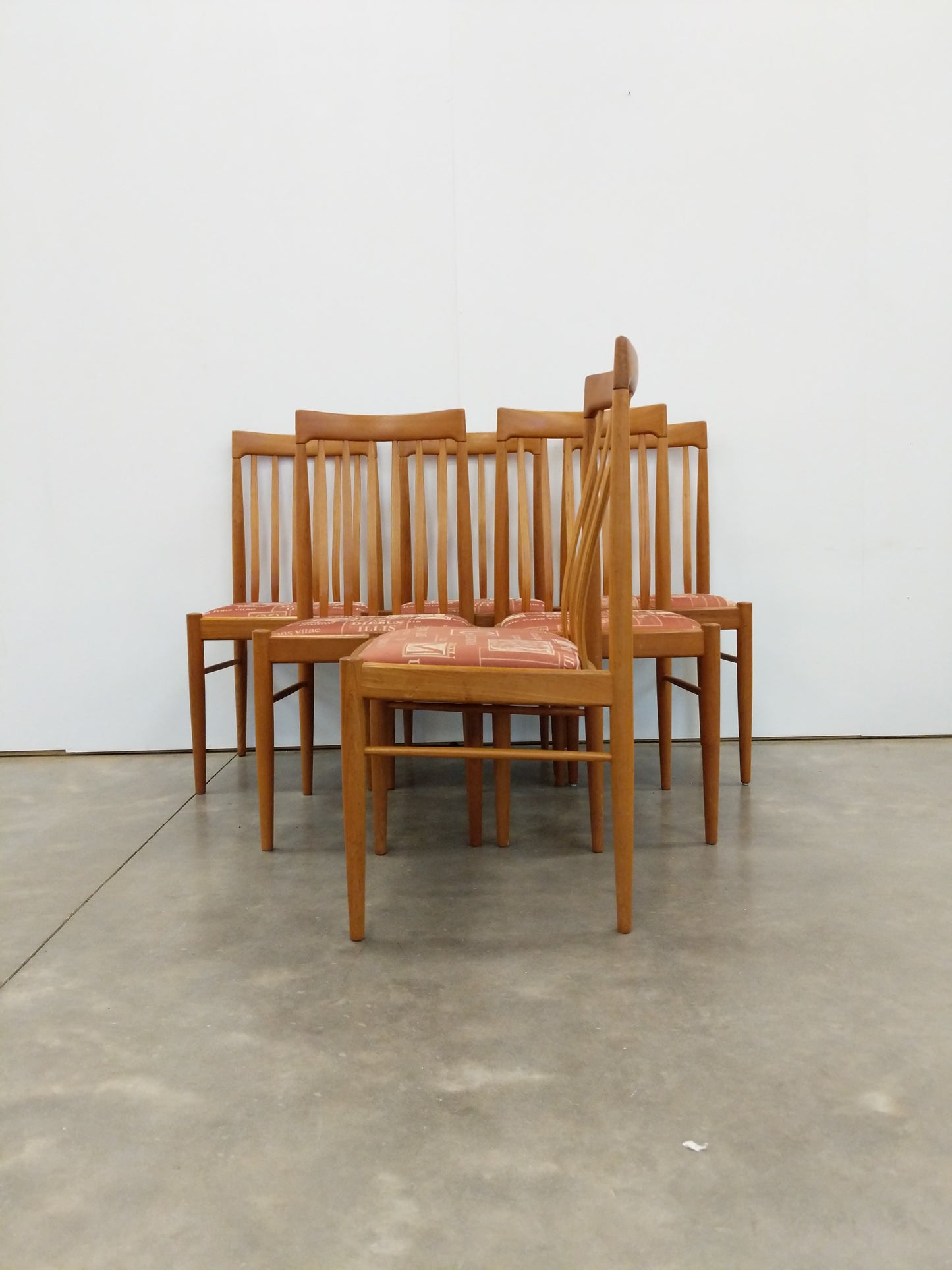 Set of 6 Vintage Danish Modern Dining Chairs by Bramin