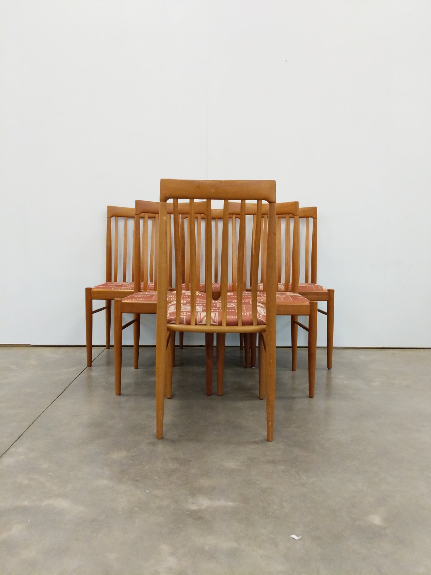Set of 6 Vintage Danish Modern Dining Chairs by Bramin