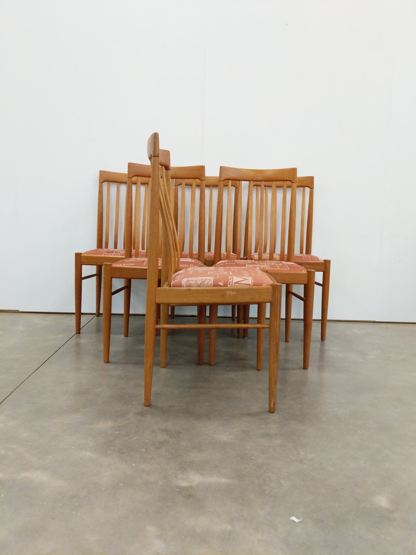 Set of 6 Vintage Danish Modern Dining Chairs by Bramin