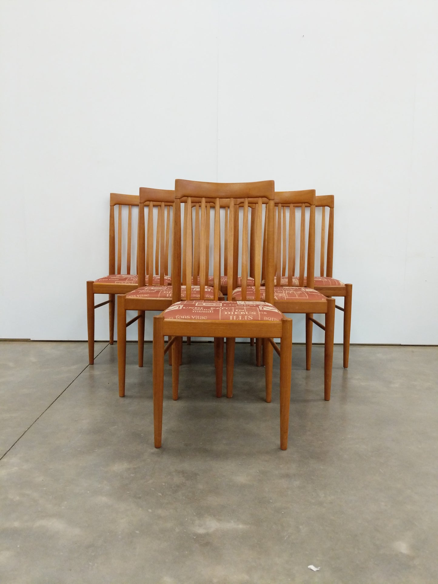 Set of 6 Vintage Danish Modern Dining Chairs by Bramin
