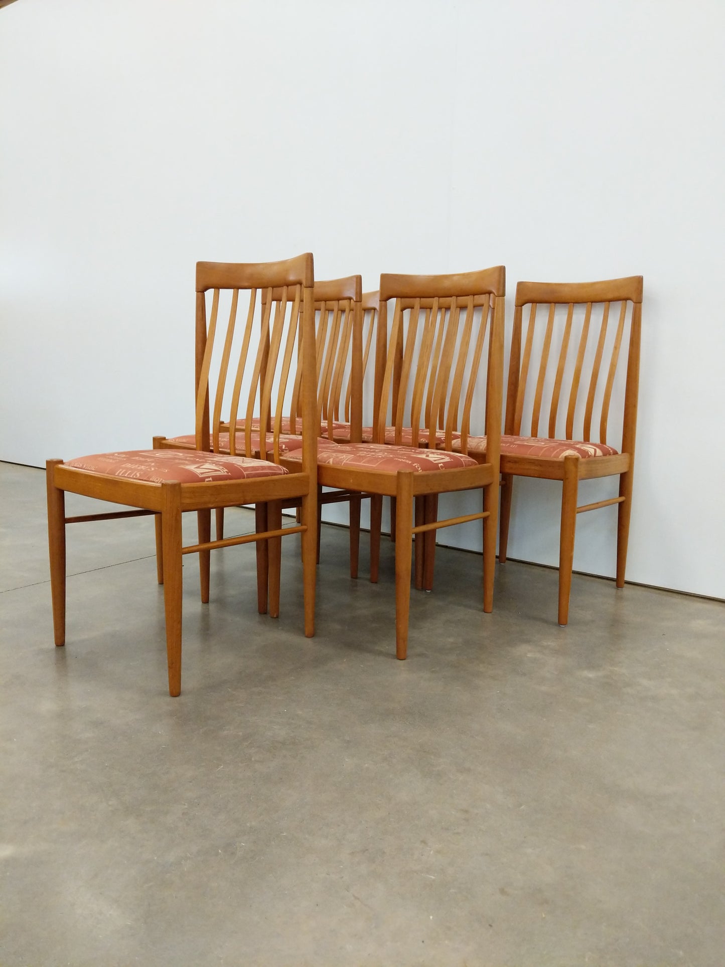 Set of 6 Vintage Danish Modern Dining Chairs by Bramin