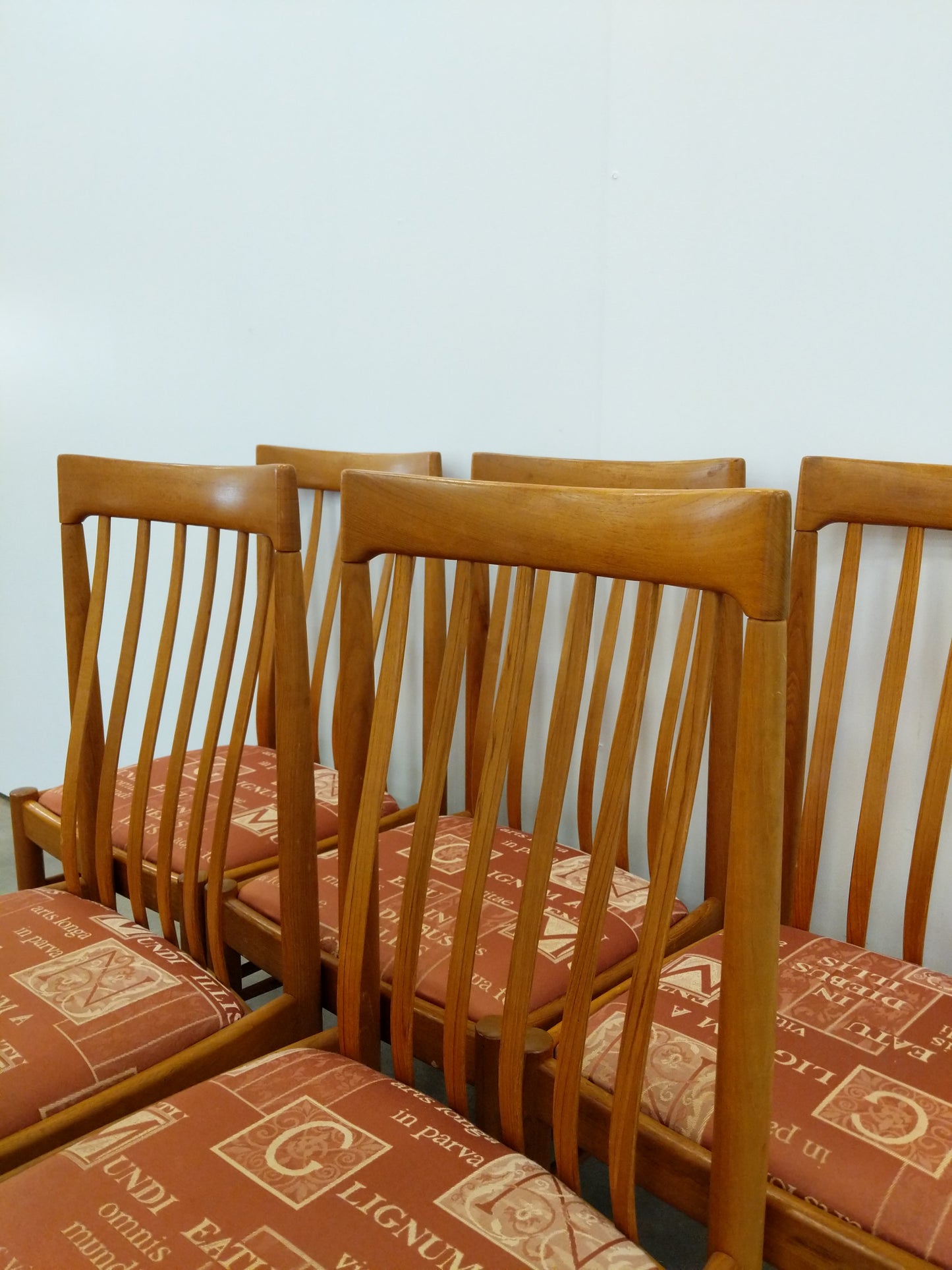 Set of 6 Vintage Danish Modern Dining Chairs by Bramin