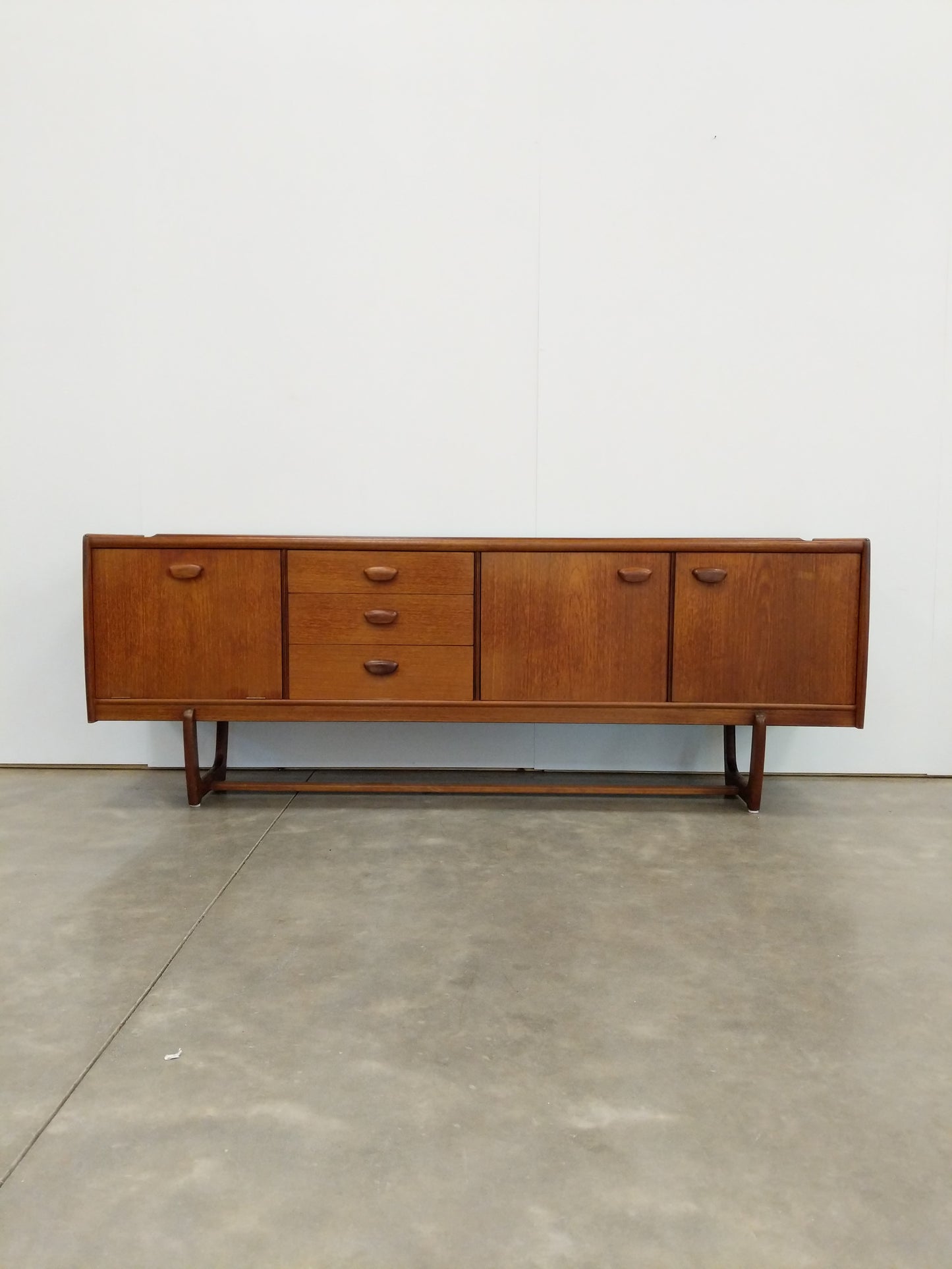 Vintage Mid Century Modern Teak Credenza by Portwood