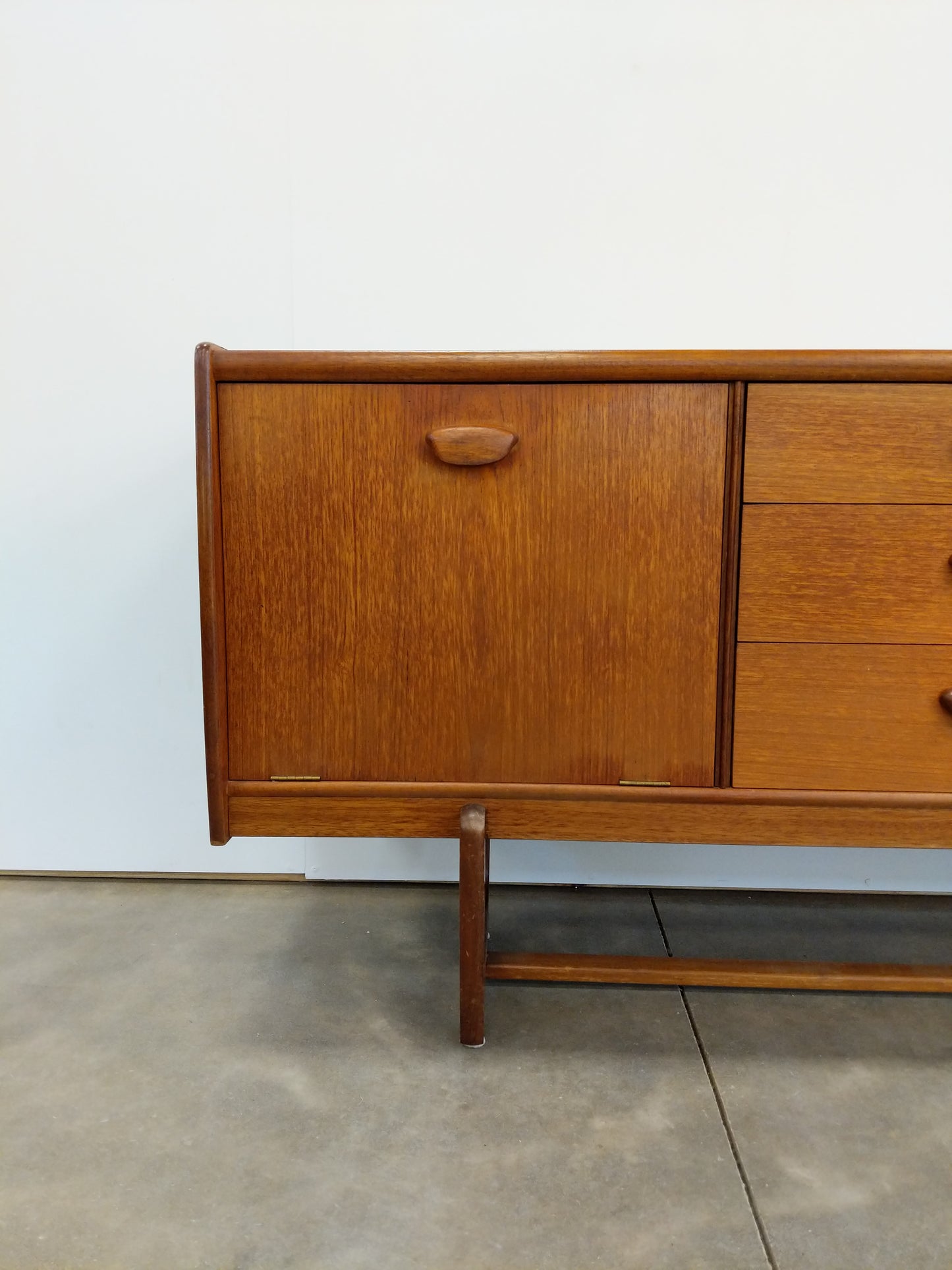 Vintage Mid Century Modern Teak Credenza by Portwood