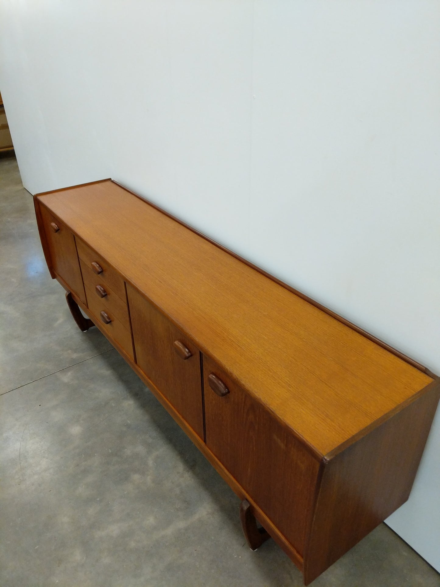 Vintage Mid Century Modern Teak Credenza by Portwood